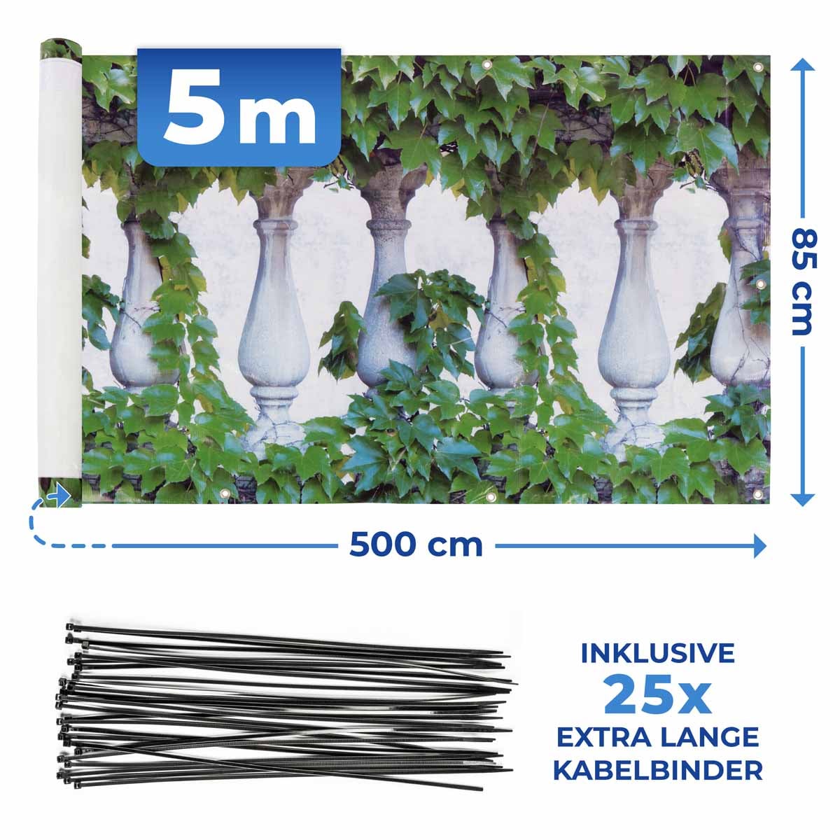 Balkon-Sichtschutz Efeu-Zaun Balkon-Sichtschutz Efeu-Zaun