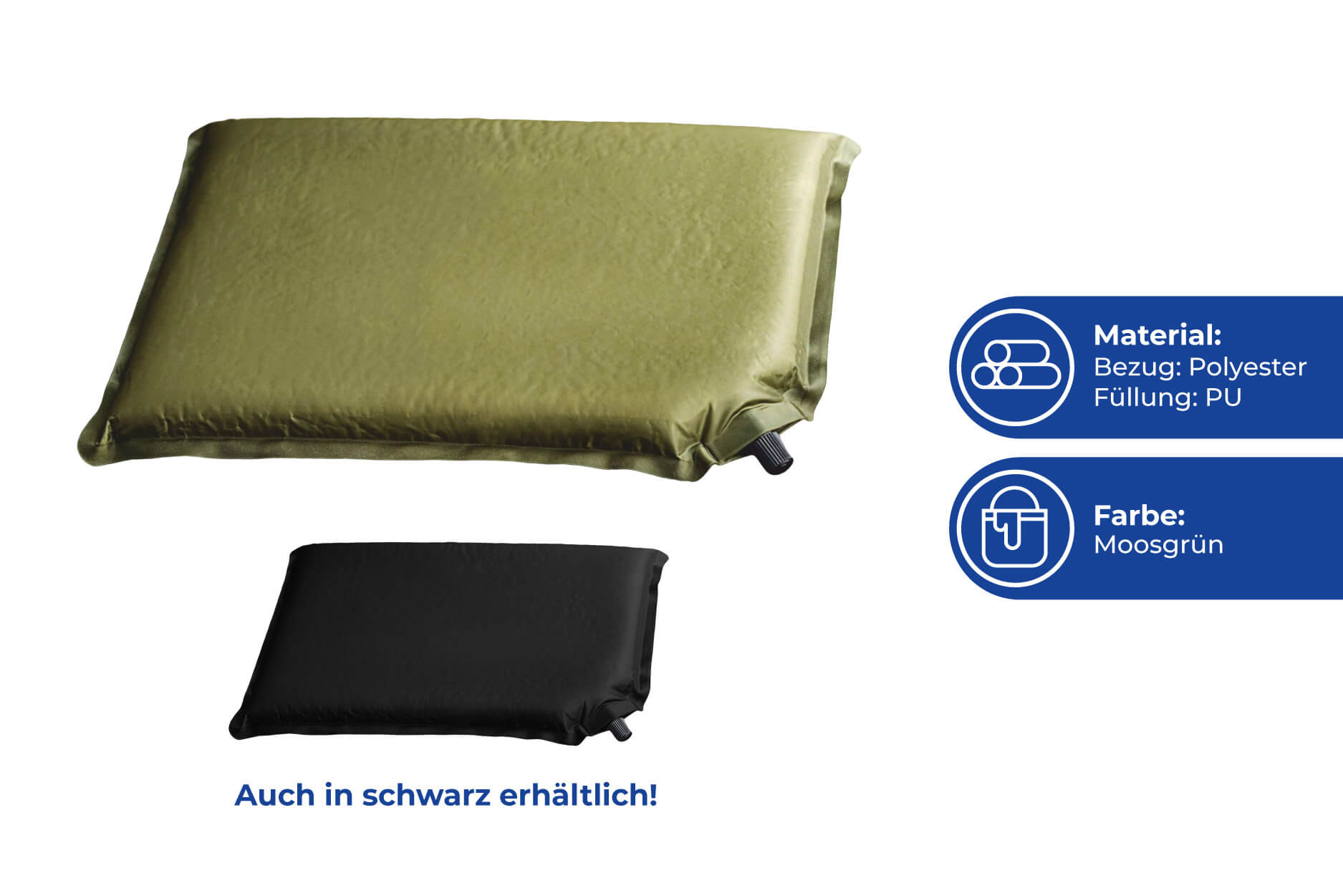 Mobiles Sitzkissen aufblasbar, grün Mobiles Sitzkissen aufblasbar, grün