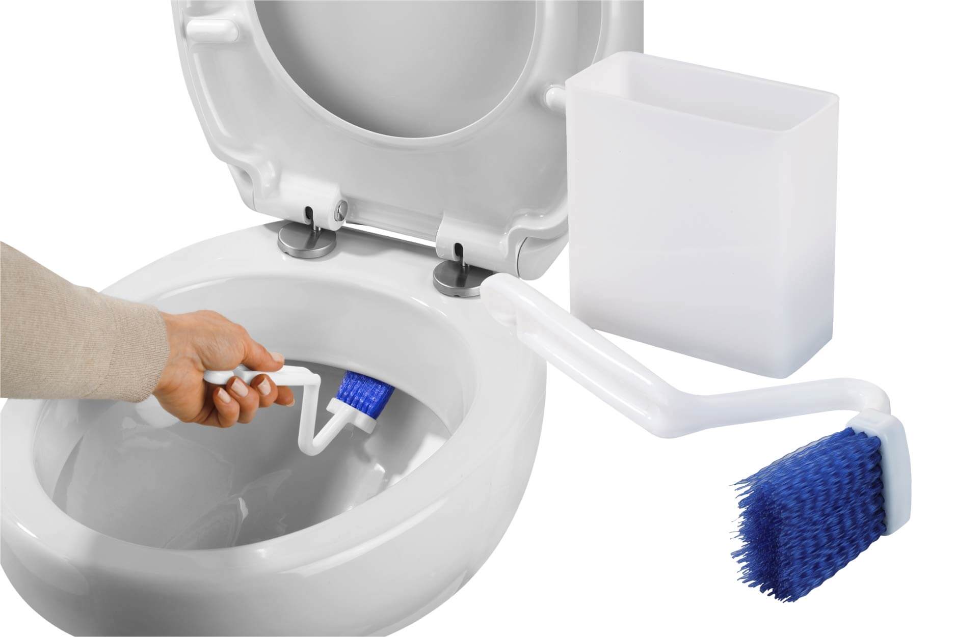 WC-Randreiniger mit Box WC-Randreiniger mit Box