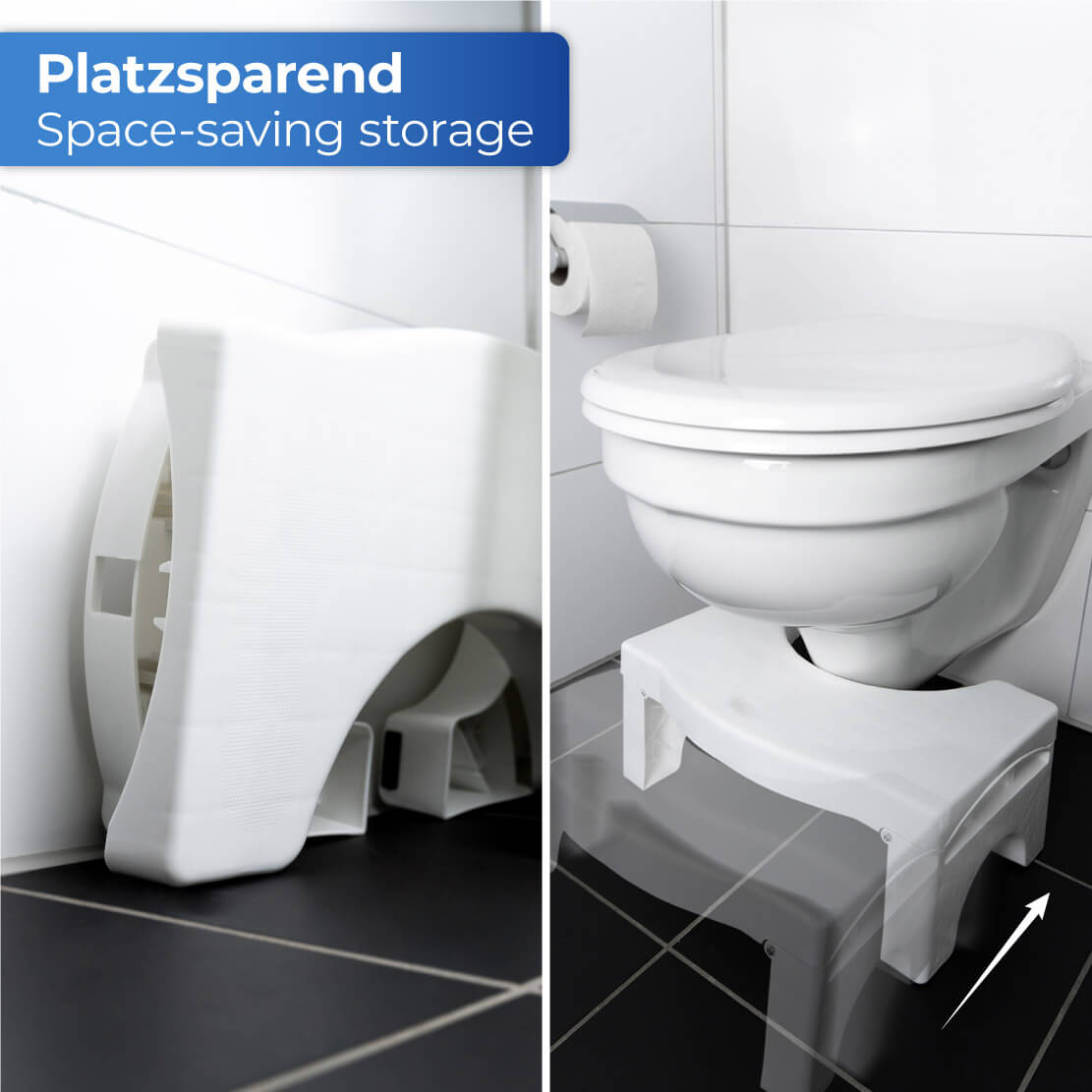 Toiletten Fußbank faltbar