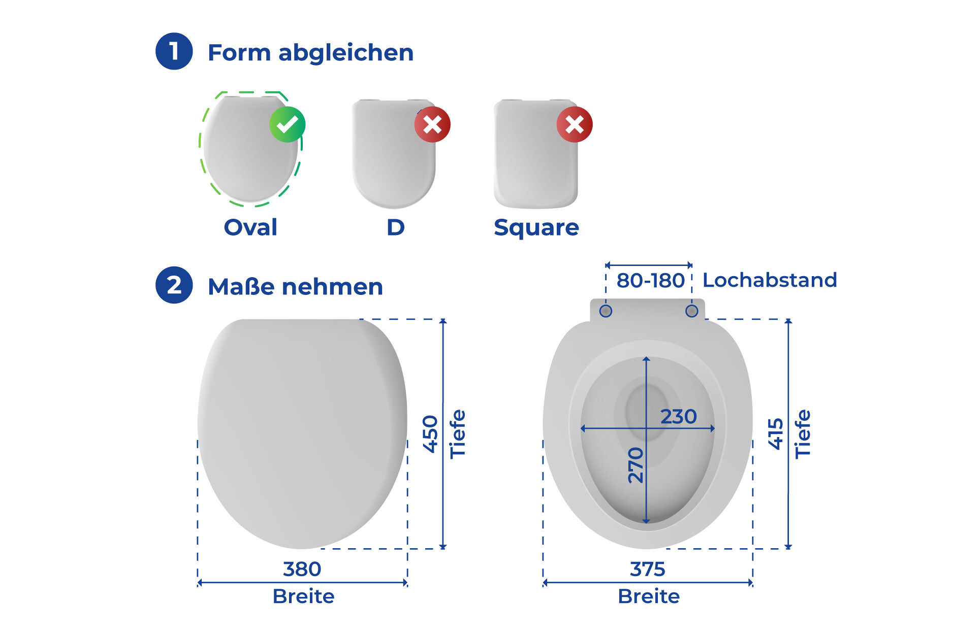 Premium WC-Sitz Astera, aus antibakteriellem Duroplast, mit Absenkautomatik