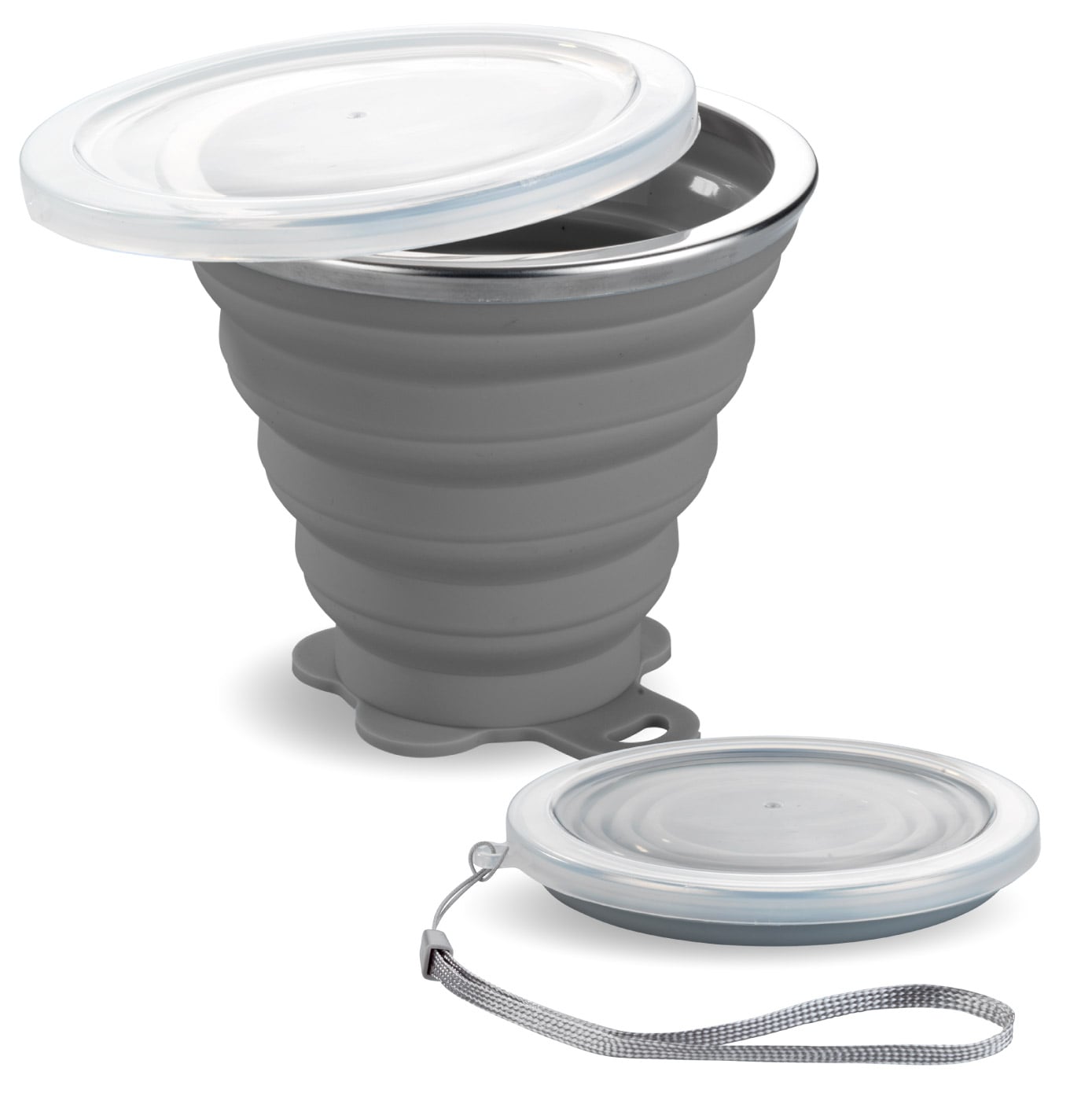 Faltbarer Silikon To-Go-Becher, 250 ml