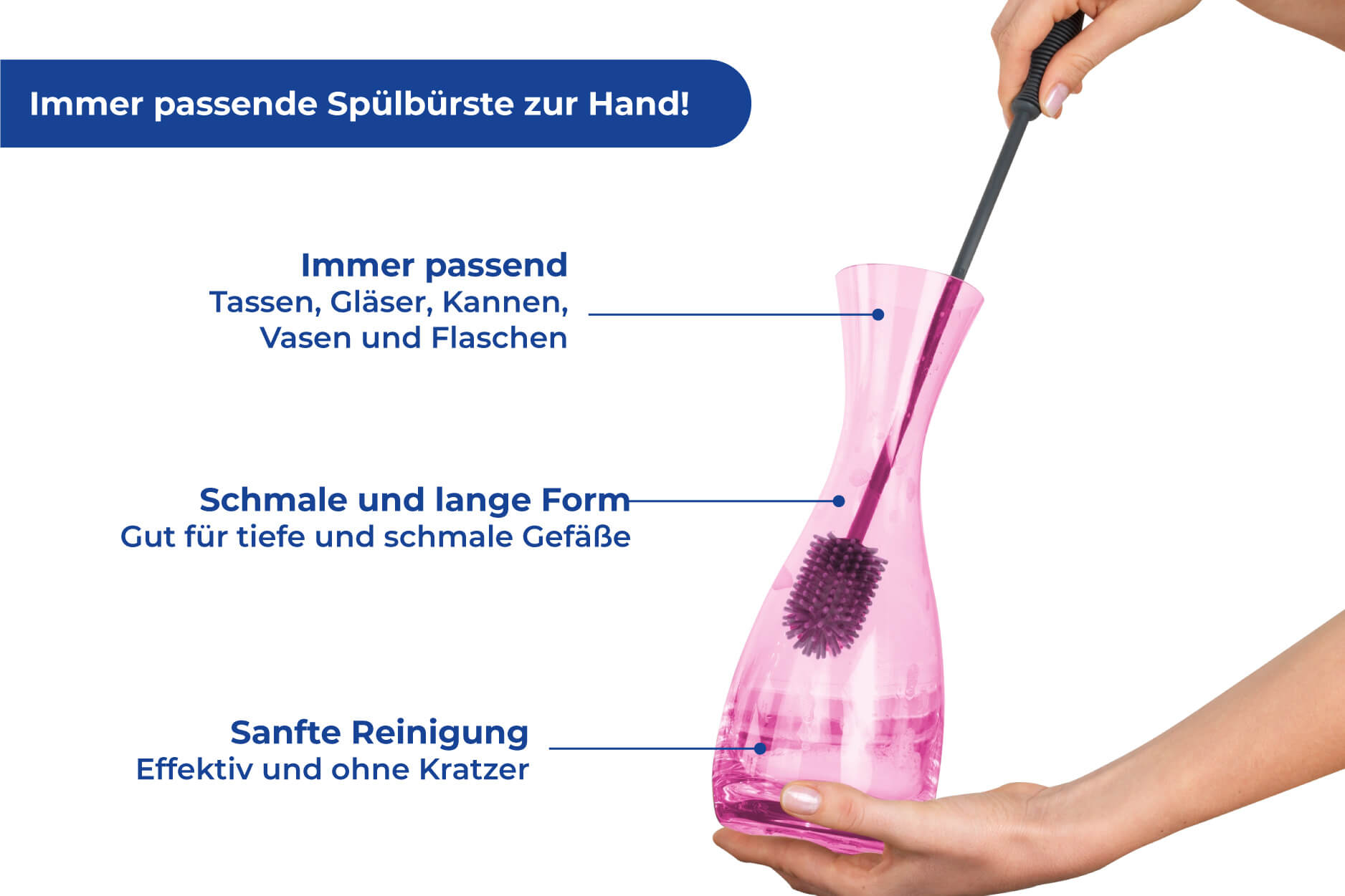 Silikon Spülbürsten Set 2-teilig Silikon Spülbürsten Set 2-teilig