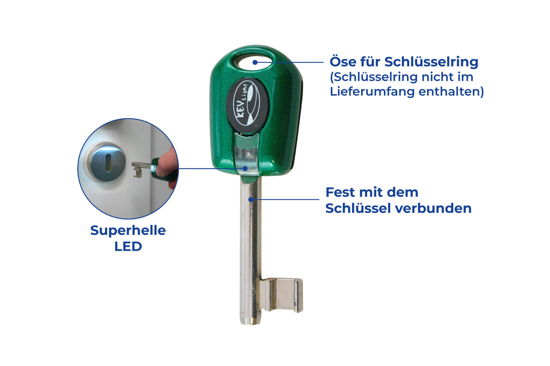 LED Schlüssellicht 4er