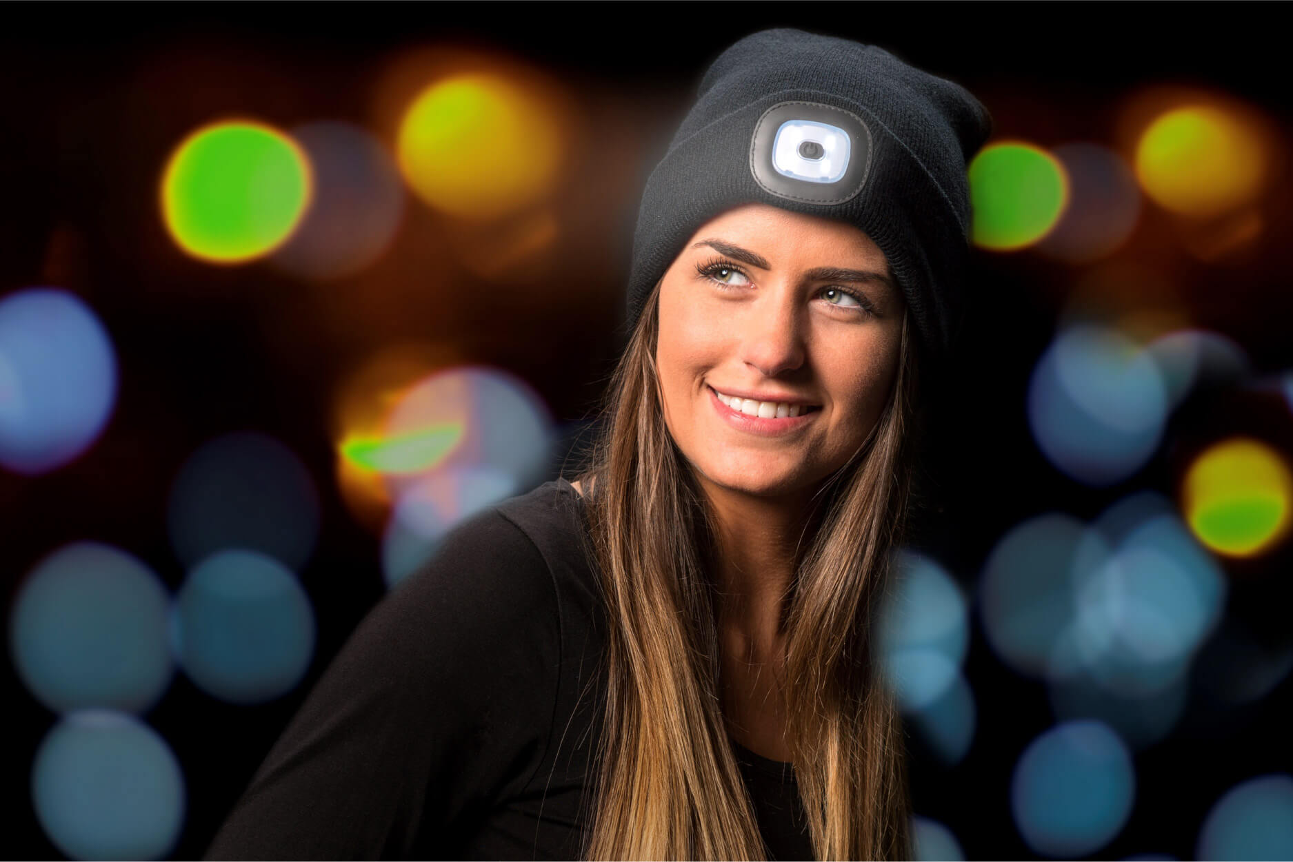 Beanie Mütze mit LED Licht