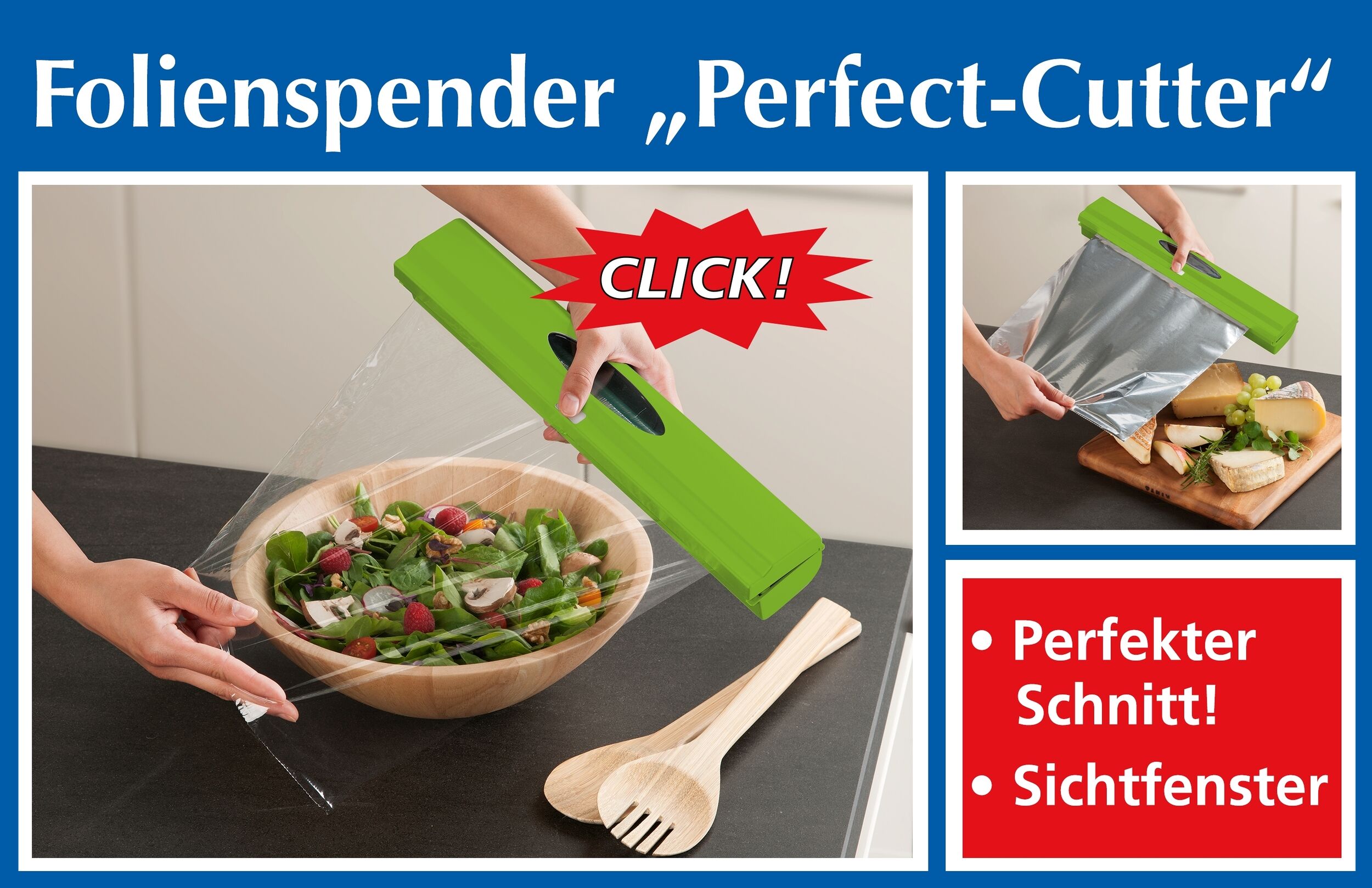 Folienspender Perfect-Cutter, grün