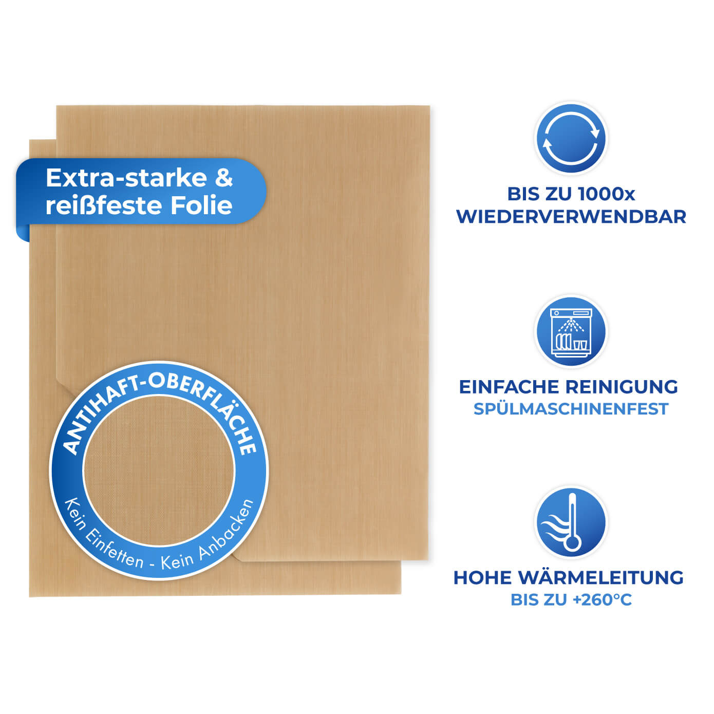 Dauer-Backfolie Braun 2er Set Dauer-Backfolie Braun 2er Set