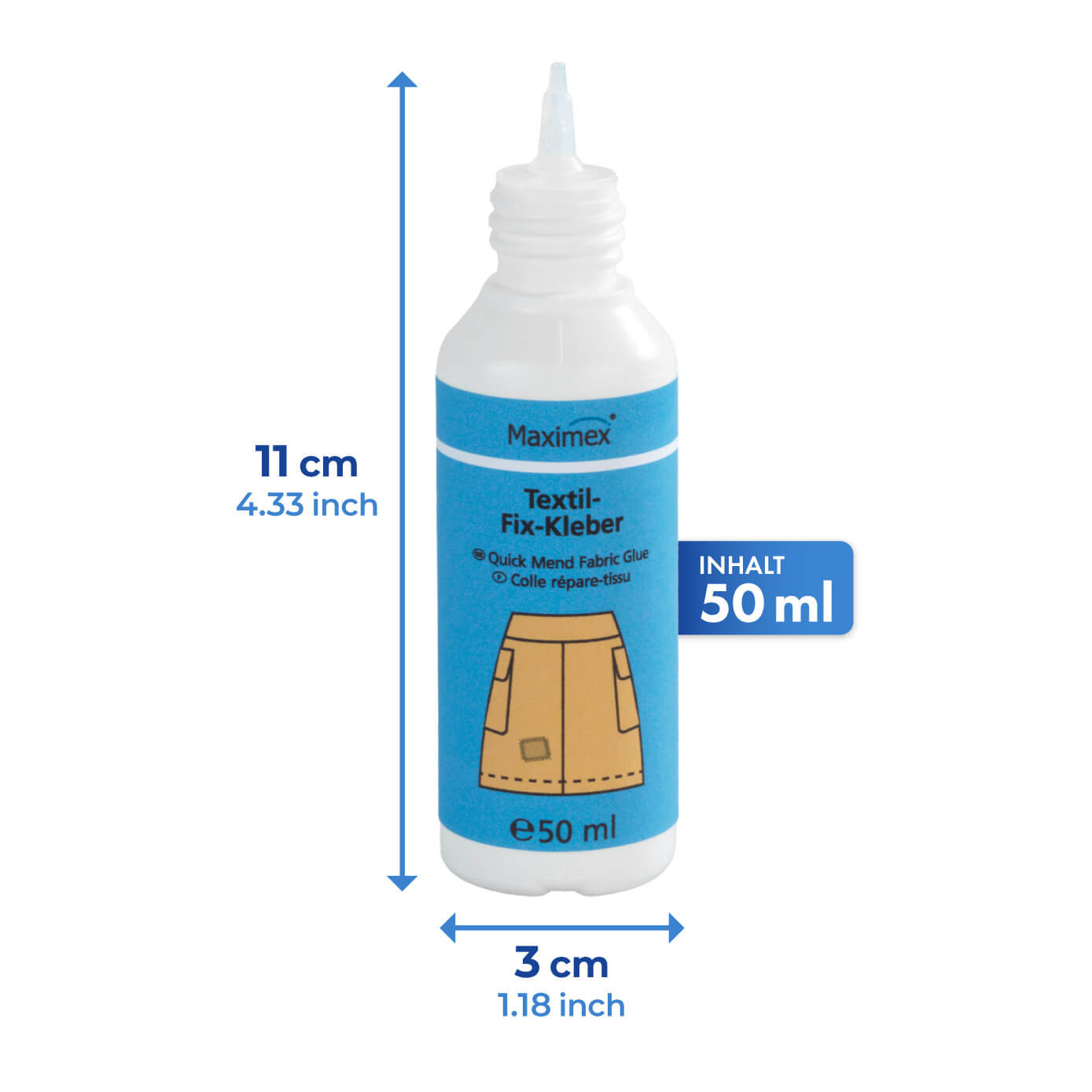 Textil-Fix Textilkleber waschmaschinenfest, 50 ml Textil-Fix Textilkleber waschmaschinenfest, 50 ml
