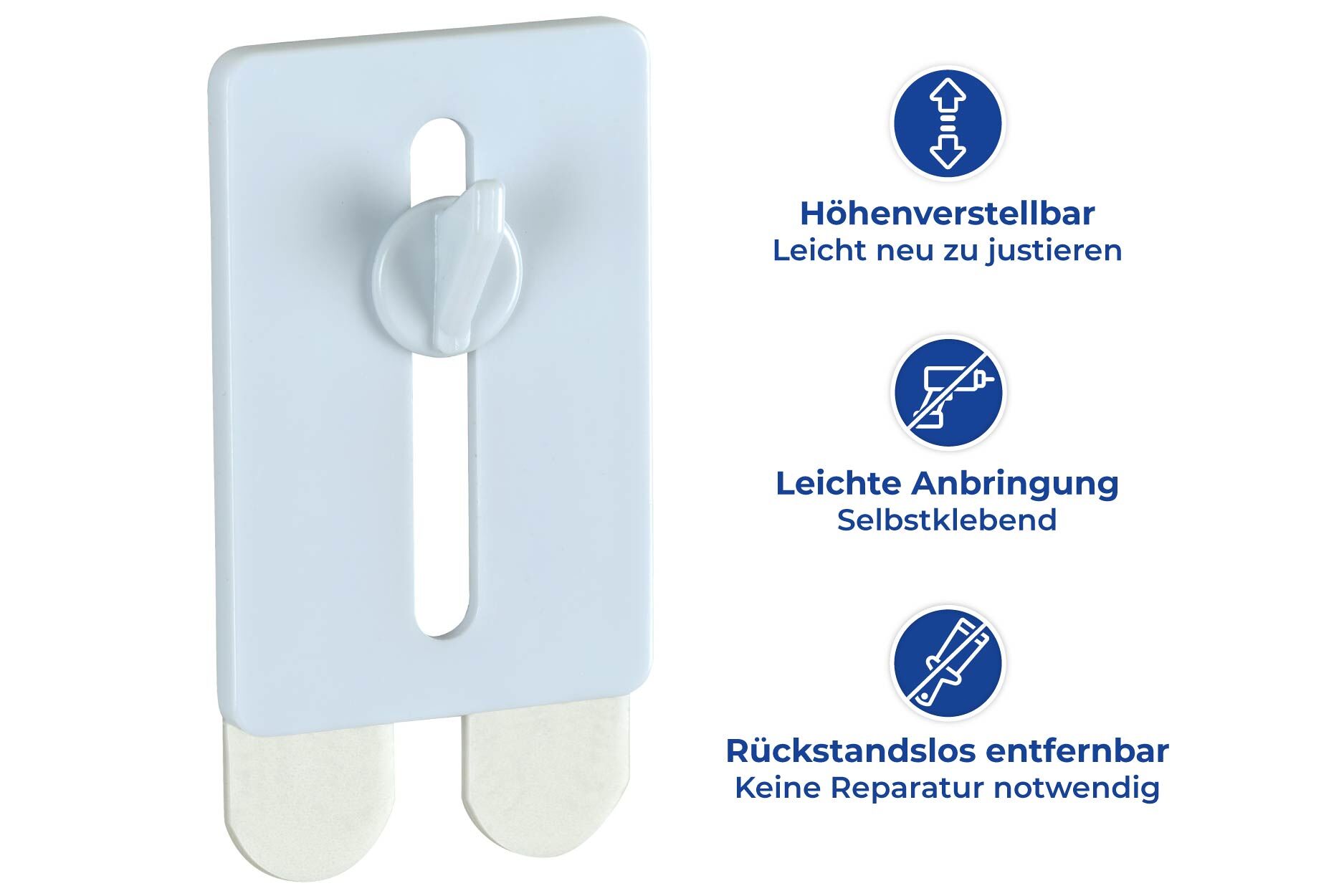 Strip-it® Selbstklebender Nagel 2er Set, selbstklebende Wandhaken
