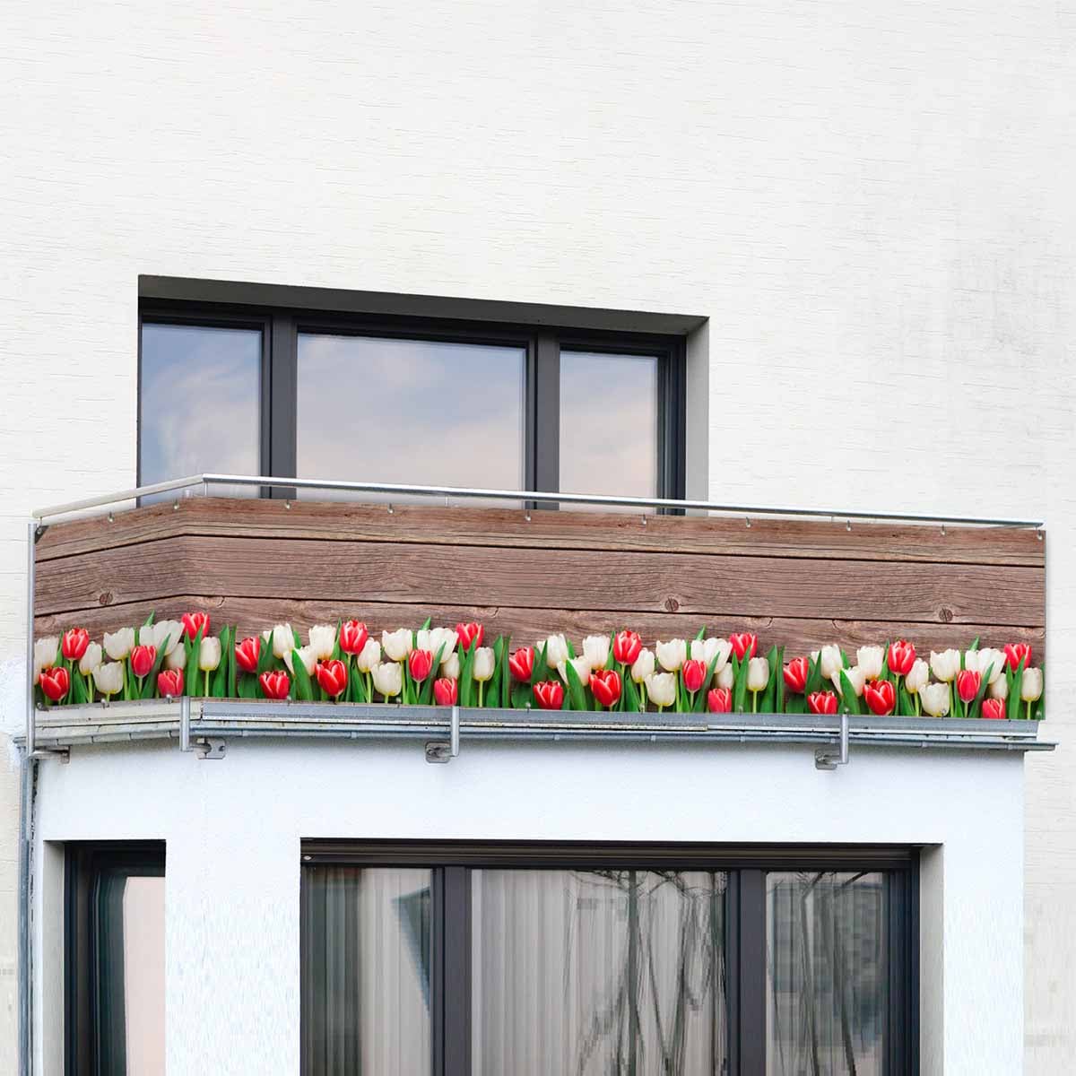 Balkon-Sichtschutz Tulpen Balkon-Sichtschutz Tulpen