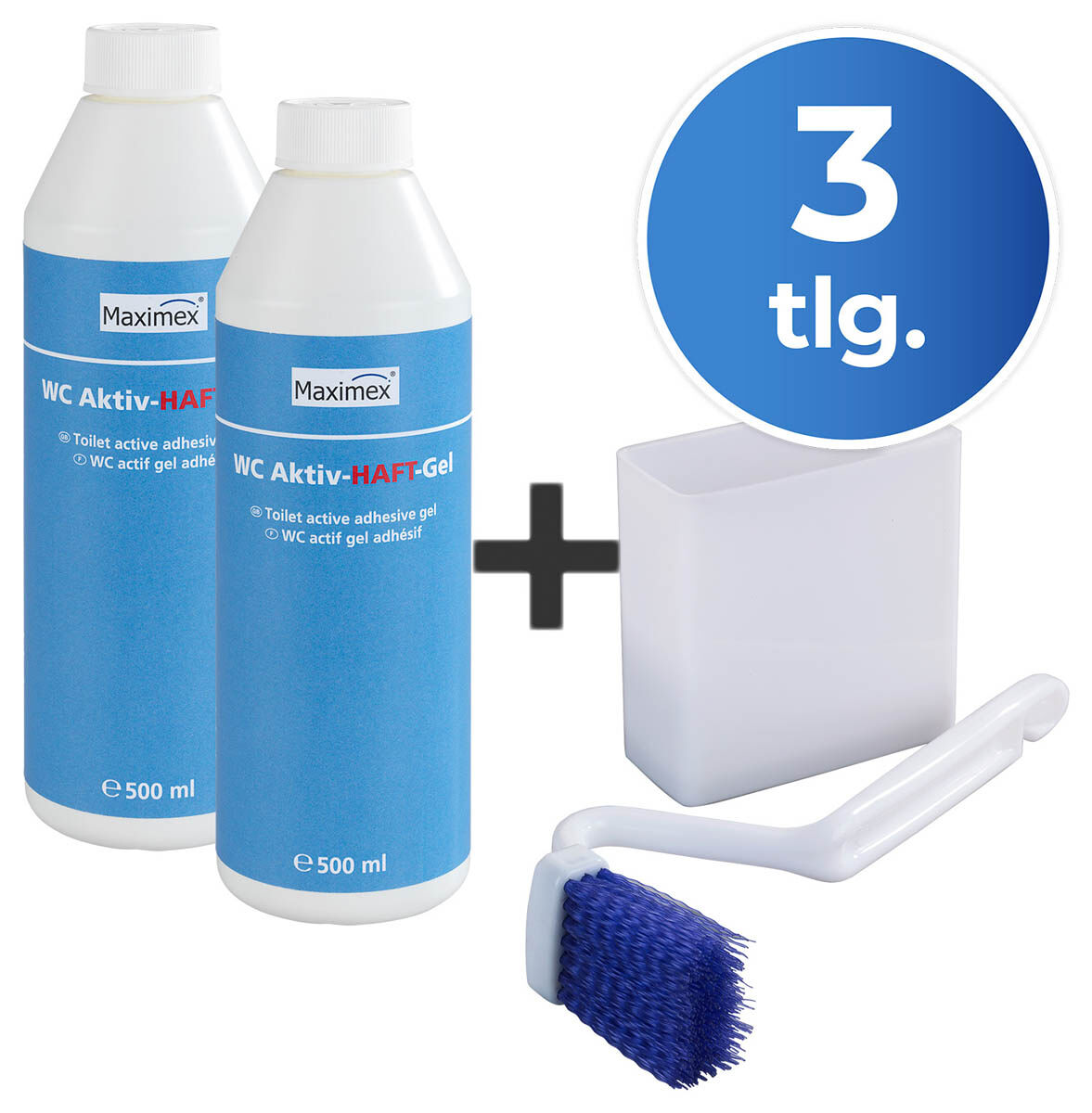 WC-Randreiniger+Aktiv-Haftgel, 3tlg WC-Randreiniger+Aktiv-Haftgel, 3tlg