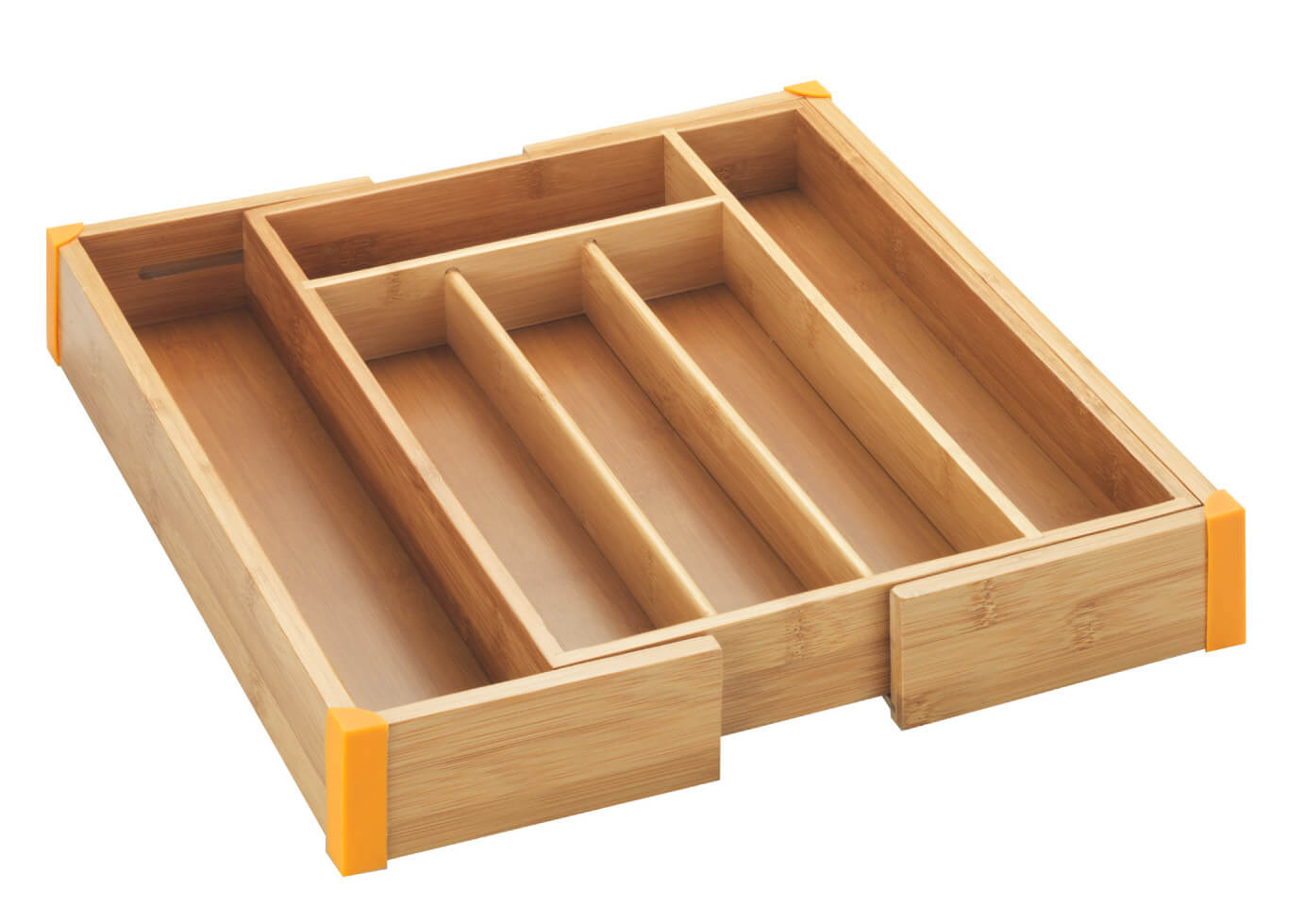 Bambus Besteckeinsatz für Schubladen