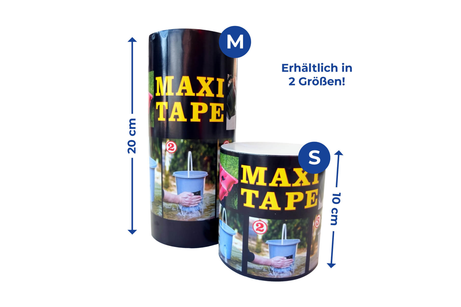 Maxi Panzertape schwarz M, 1,5 m