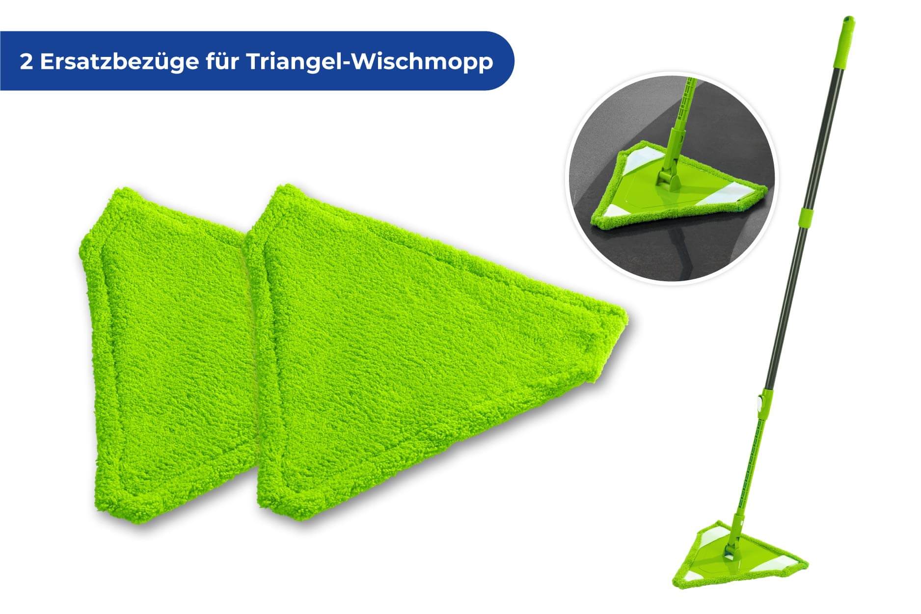 Ersatzbezug Wischmop Triangel, 2er-Set Ersatzbezug Wischmop Triangel, 2er-Set