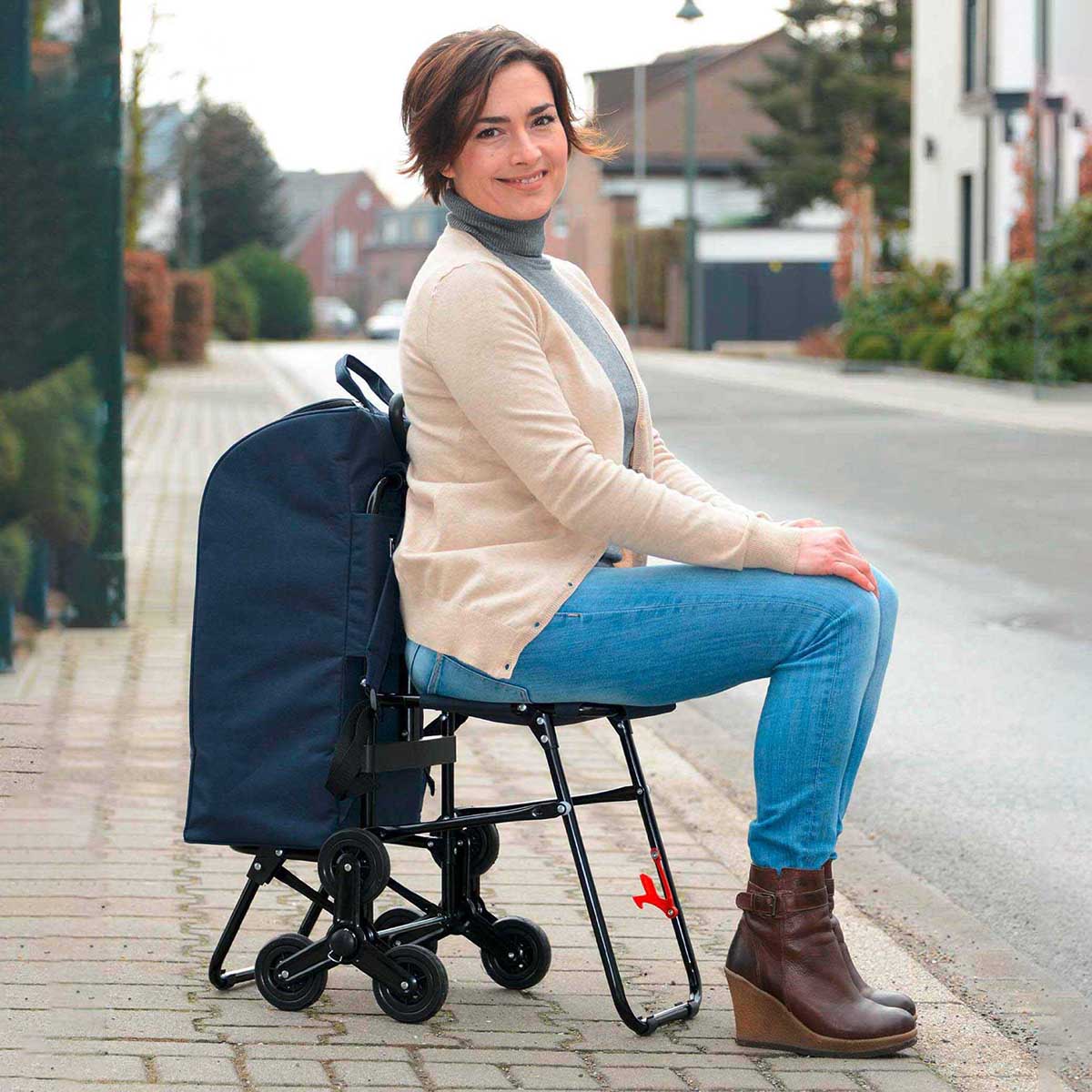 Einkaufstrolley mit Sitz Einkaufstrolley mit Sitz