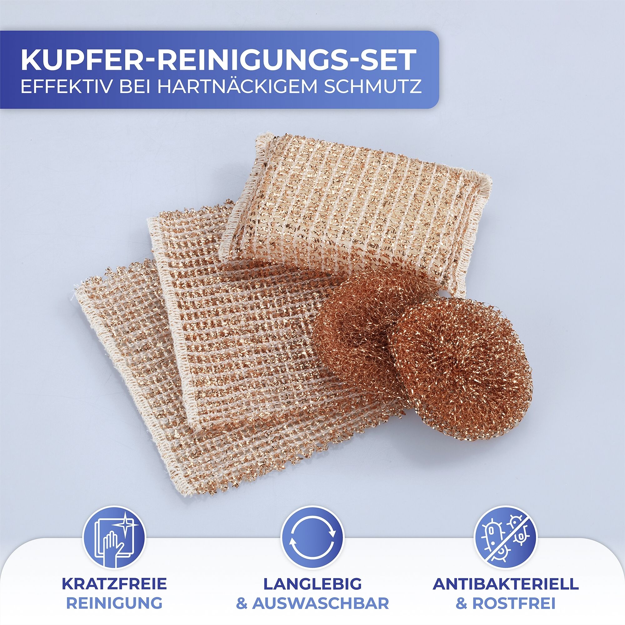 Kupfer-Reinigungs-Set 5tlg Kupfer-Reinigungs-Set 5tlg
