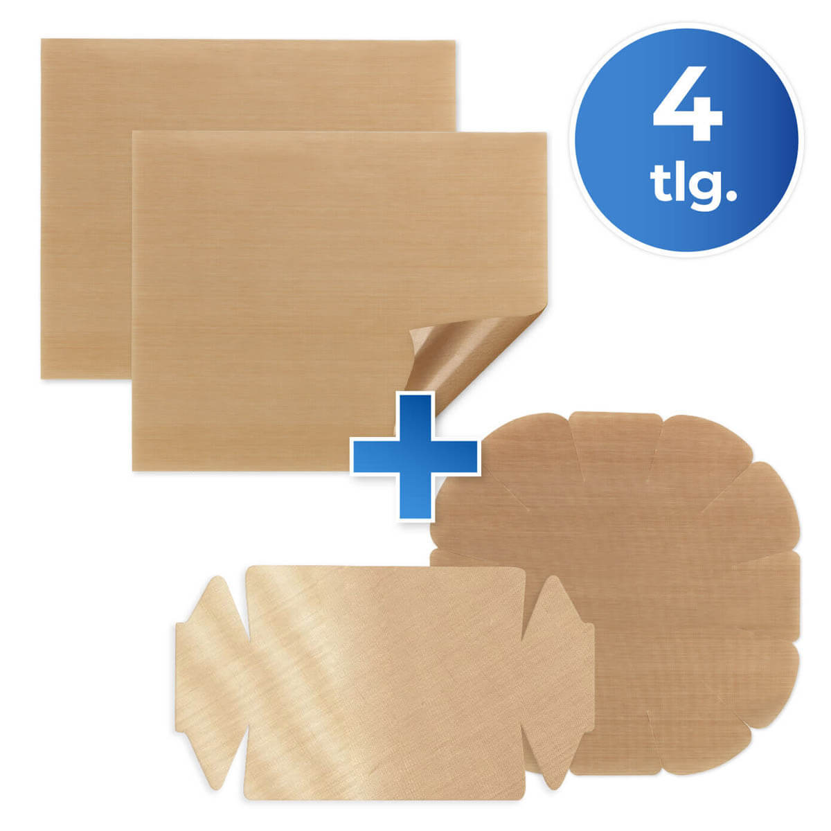 Antihaft-Backform-Zuschnitt 4tlg