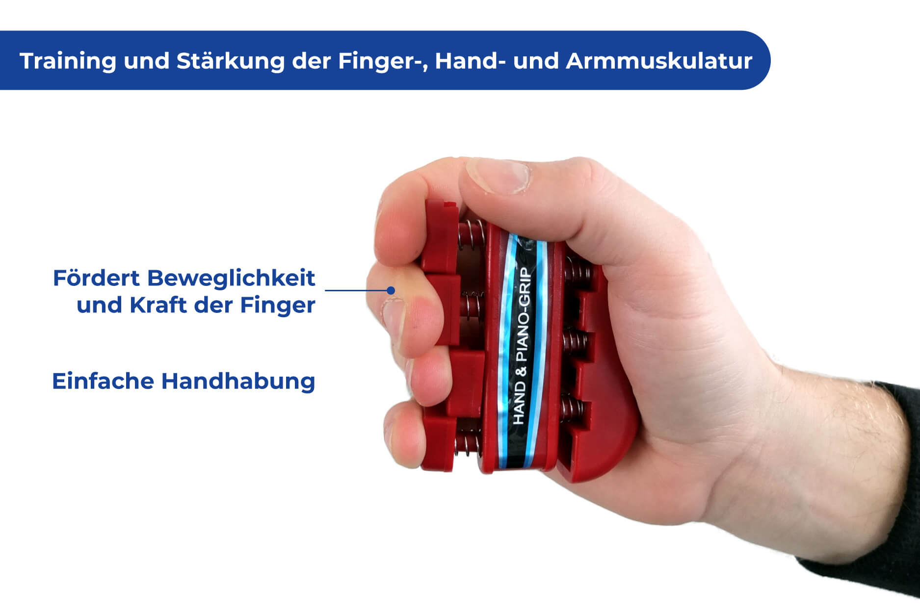 Hand-& Fingertrainings-Set für mehr Griffkraft und bessere Motorik