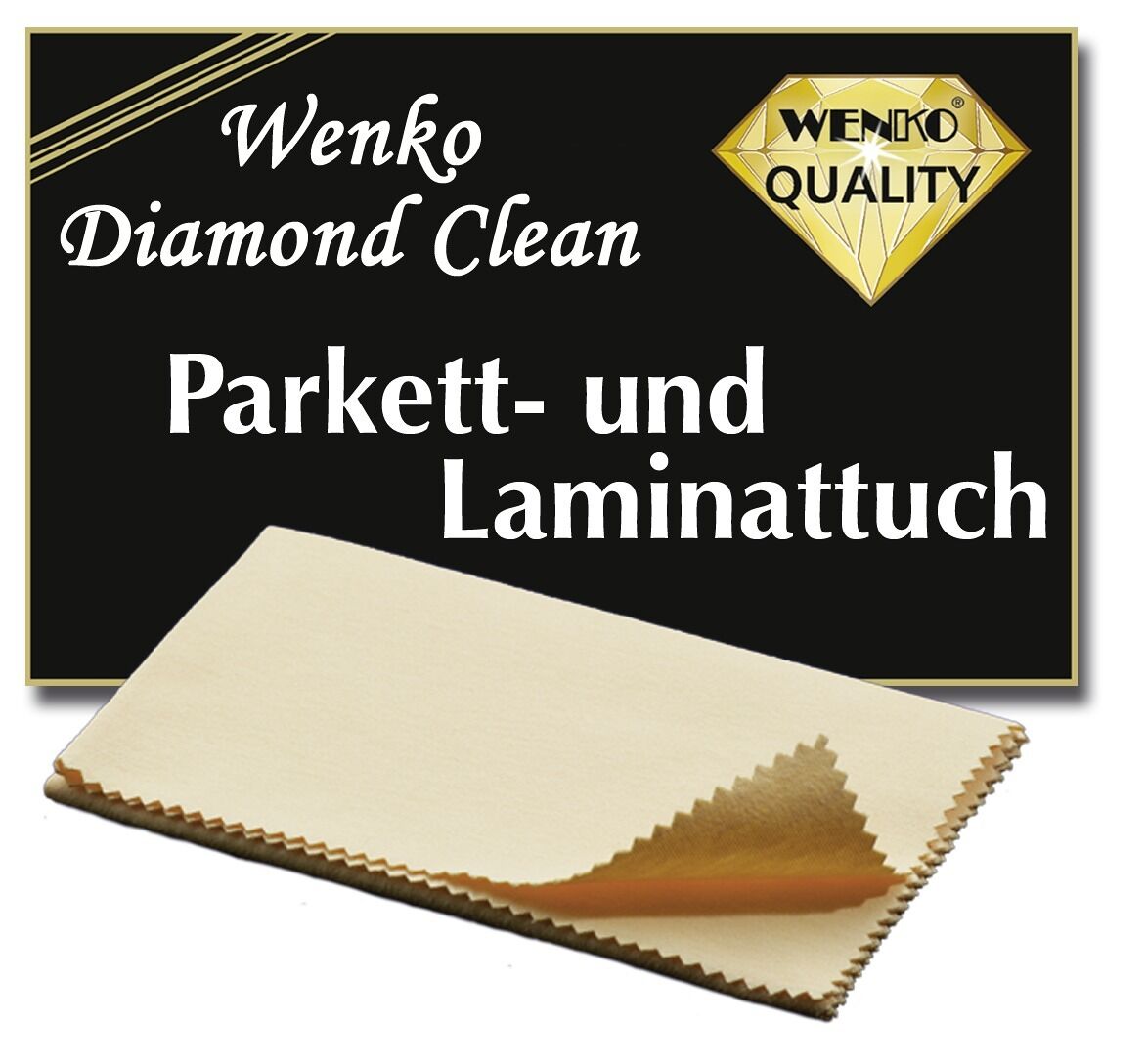 Diamond Clean Parkett- & Laminattuch, 2er Set