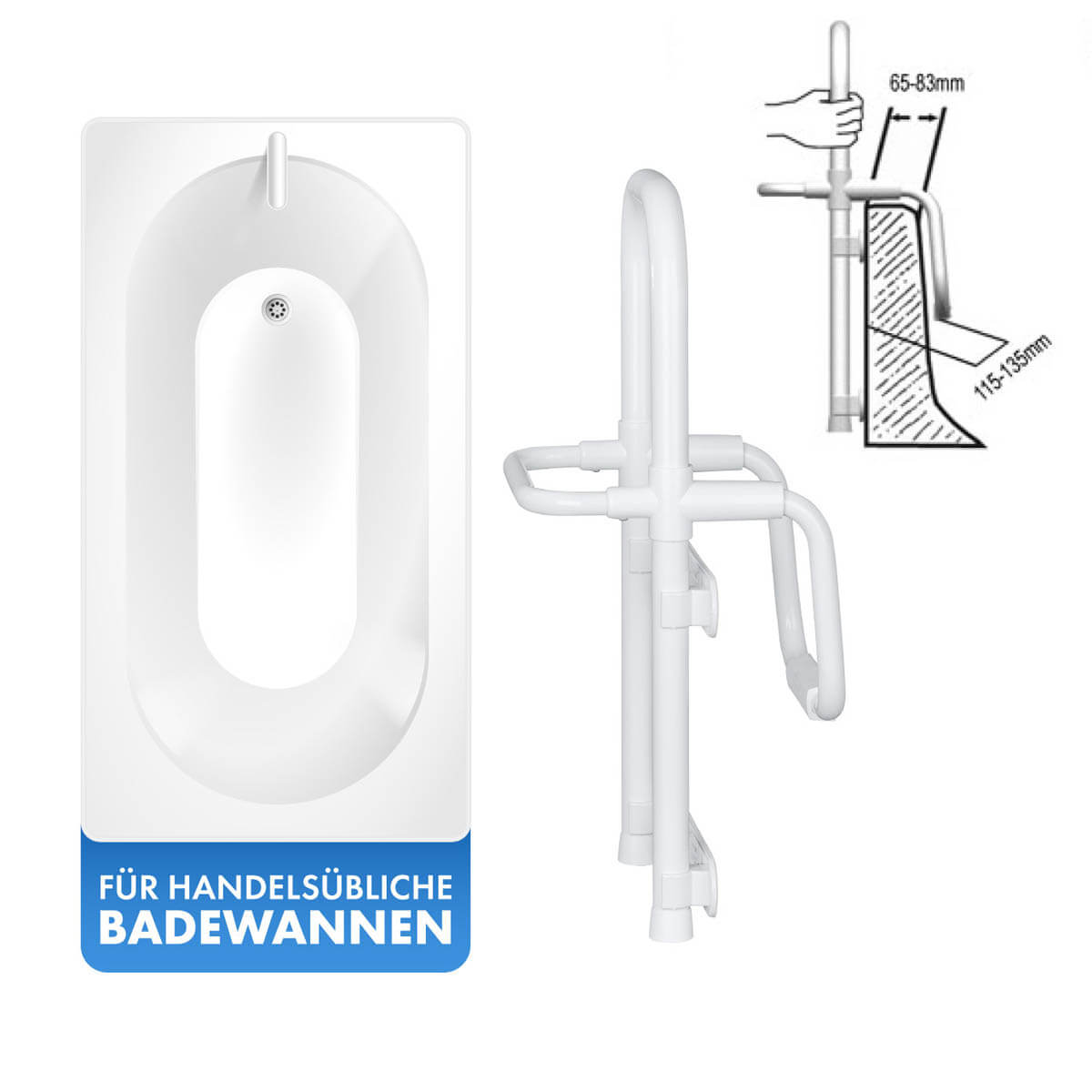 Badewannen-Einstieg SECURA weiß