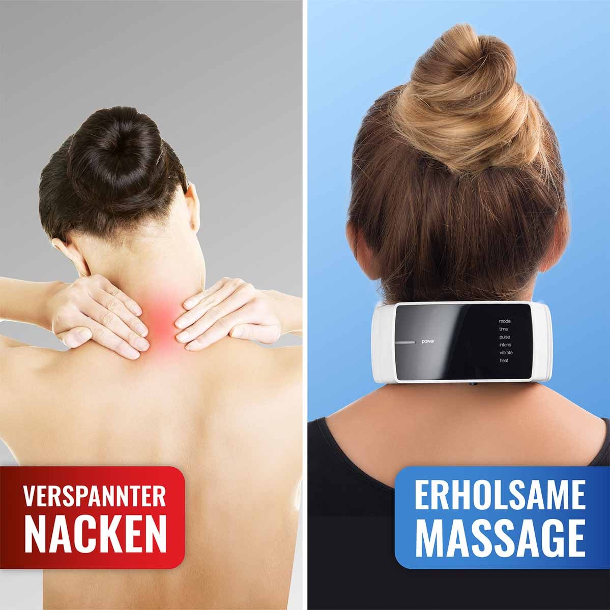 Massagegerät Nacken mit Impuls Massage 2E UK-Stecker