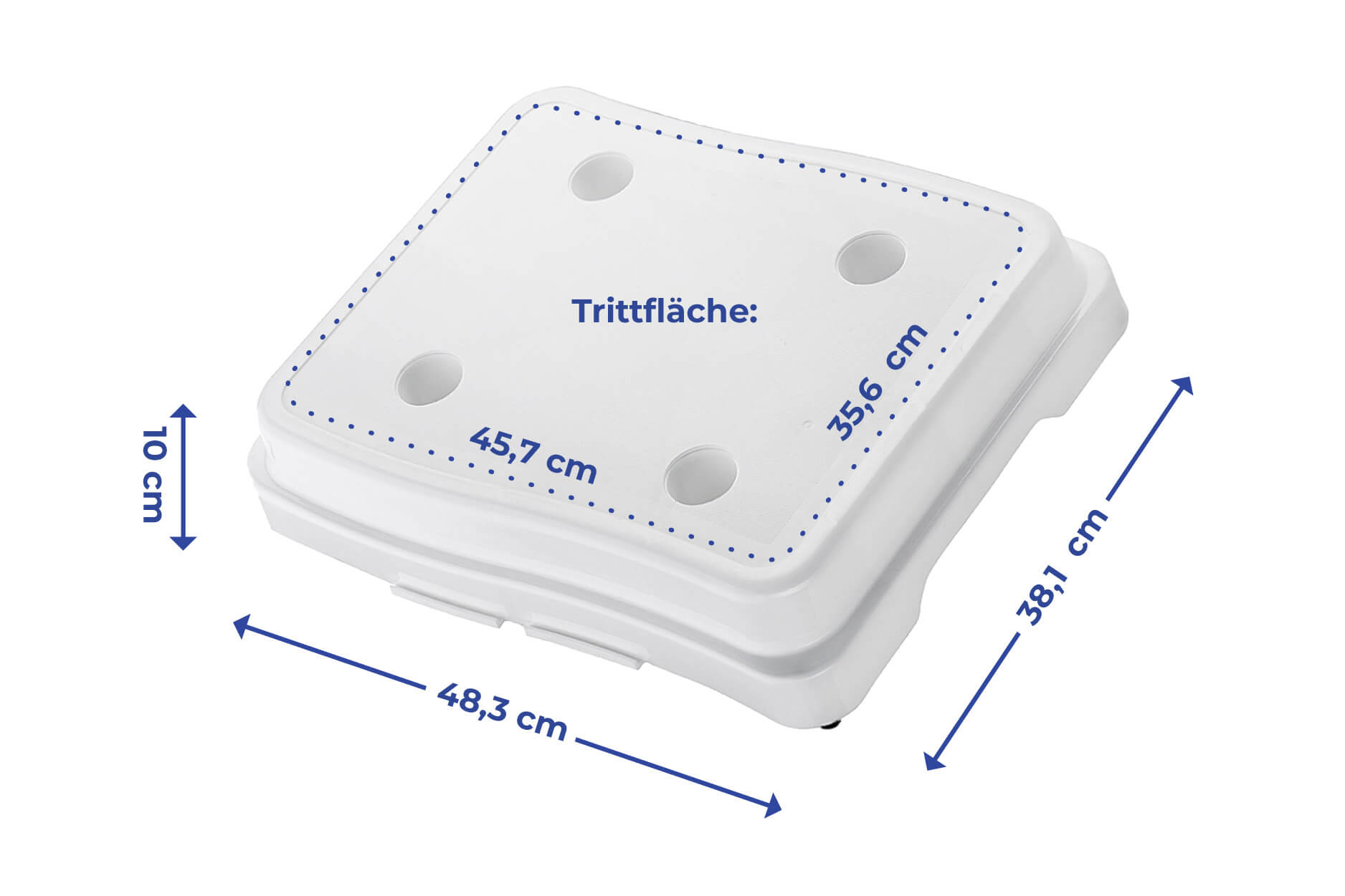 Stufe für Badewanne, 3er Set