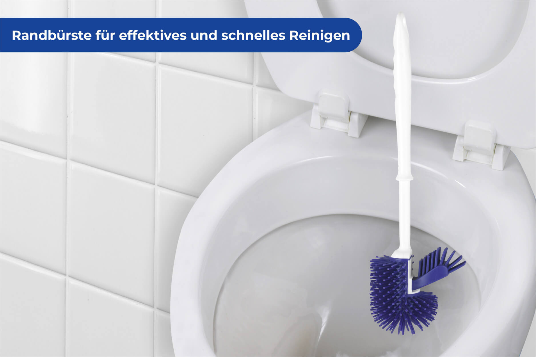 Hygiene WC-Bürstengarnitur Kunststoff, Farbe Lila