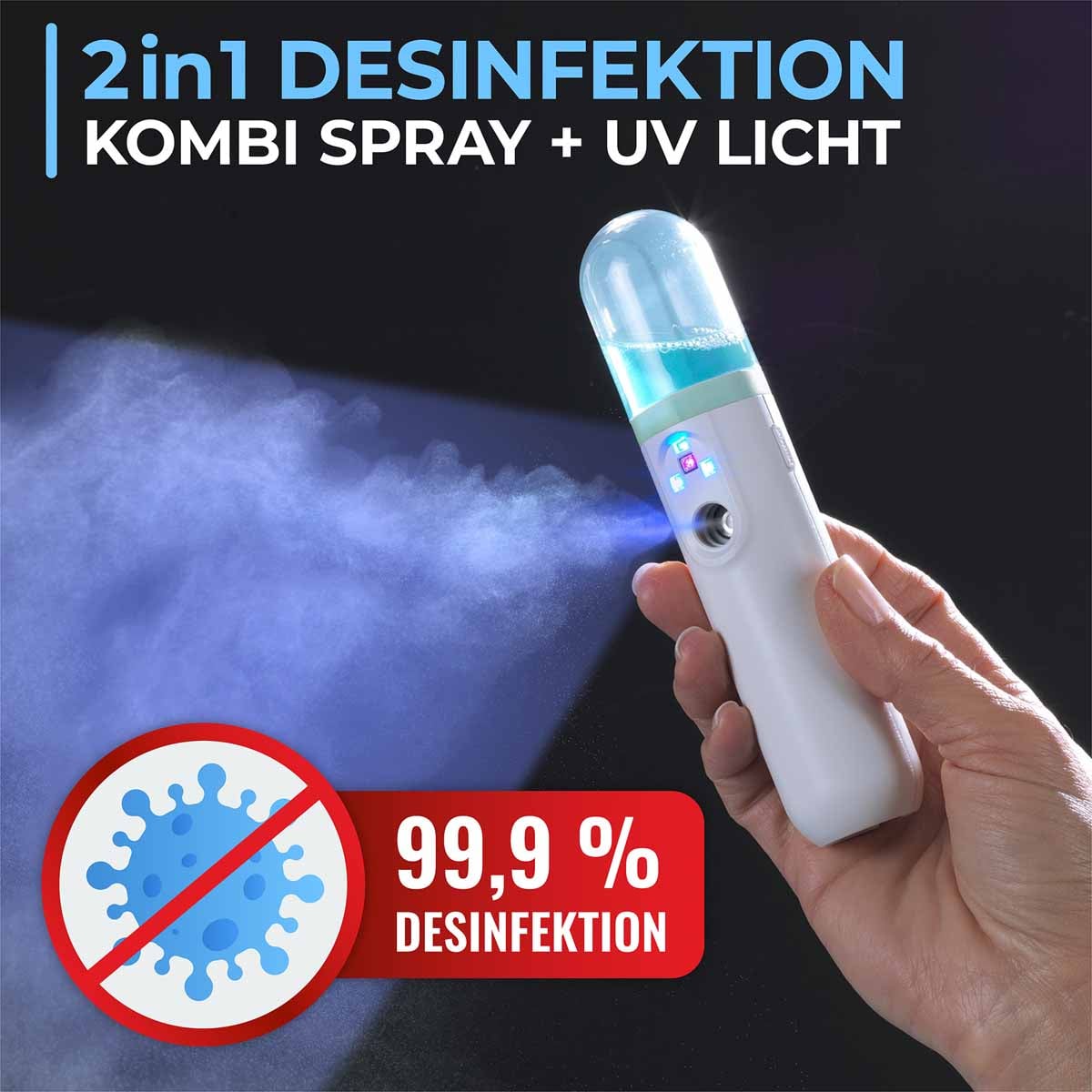 2in1 UV Desinfektionsgerät mit Sprayer