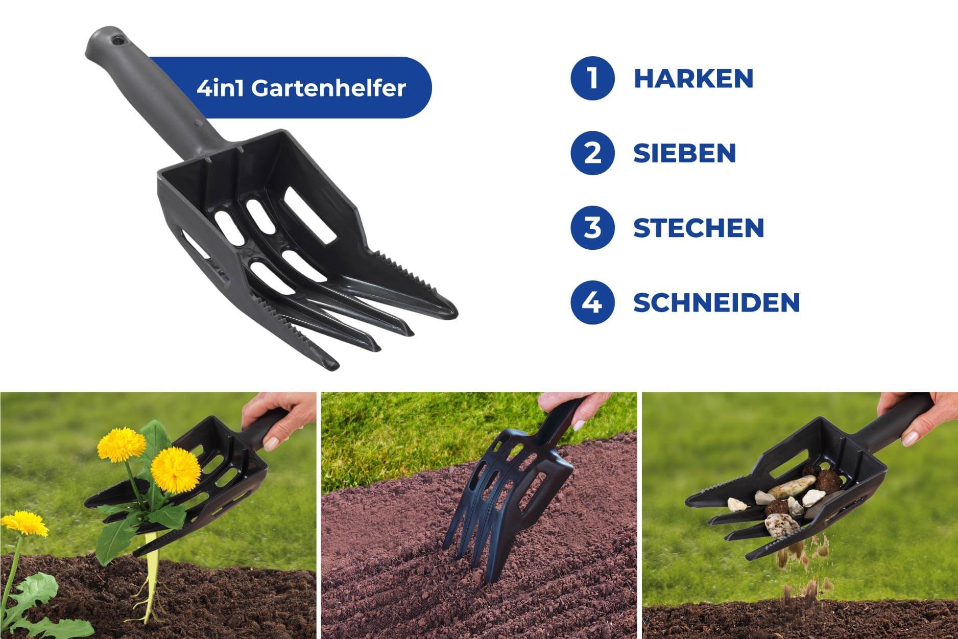 Gartenhelfer 4 in 1