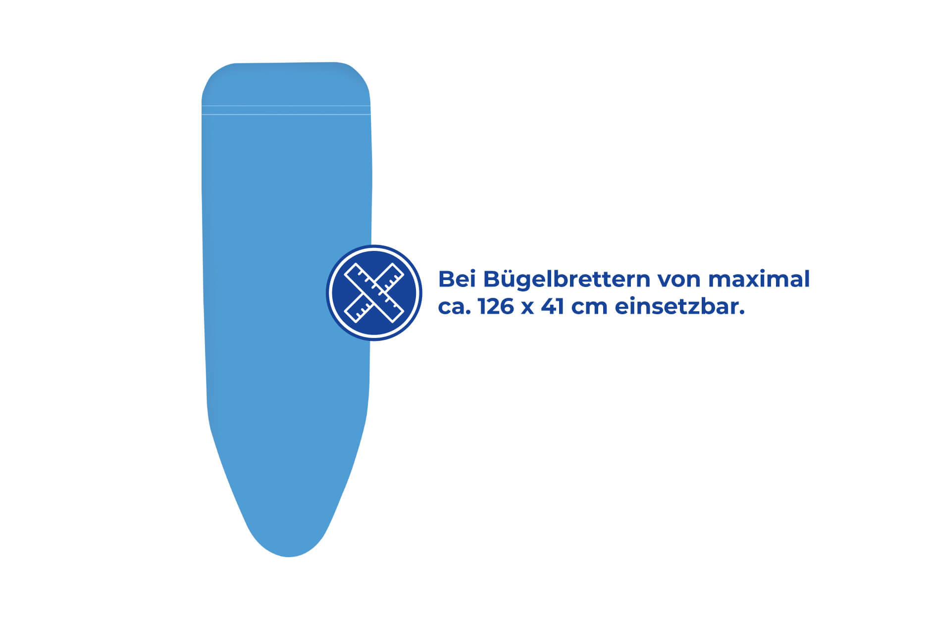 Bügeltischbezug Keramik M, Bügelbrettbezug, 125 x 40 cm Bügeltischbezug Keramik M, Bügelbrettbezug, 125 x 40 cm