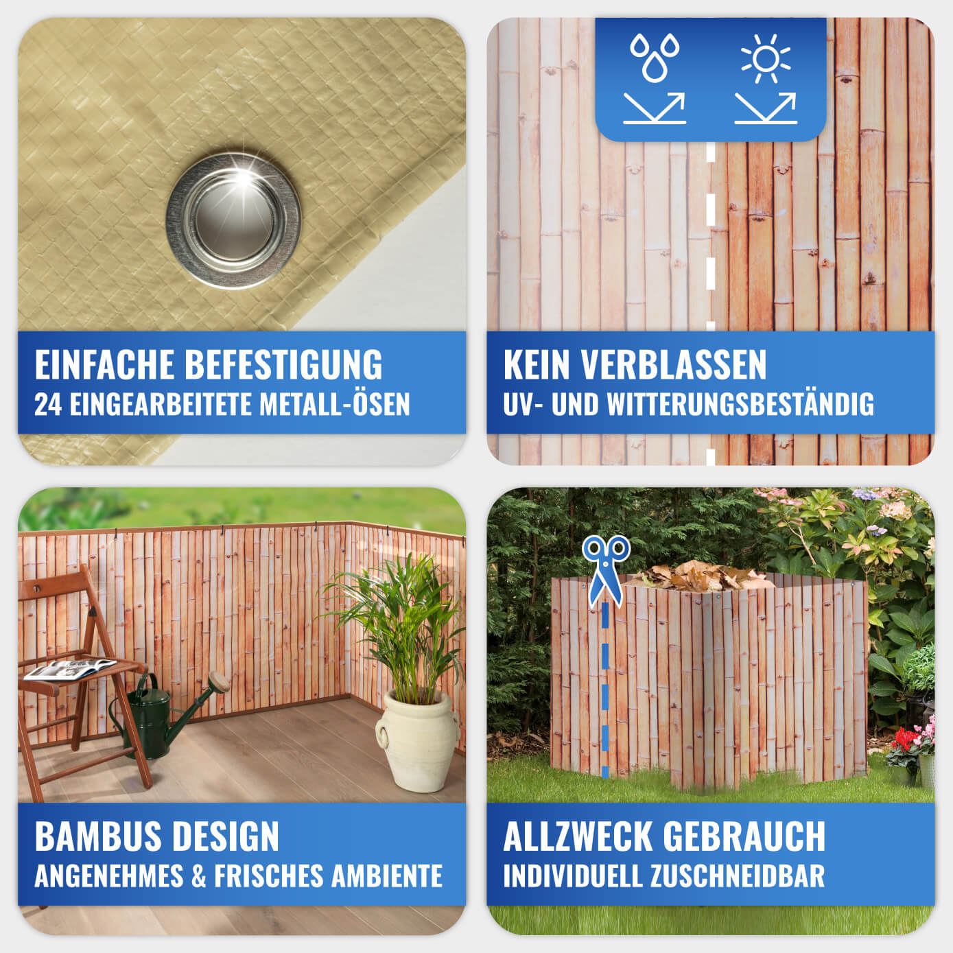 Balkon-Sichtschutz BAMBUS Balkon-Sichtschutz BAMBUS