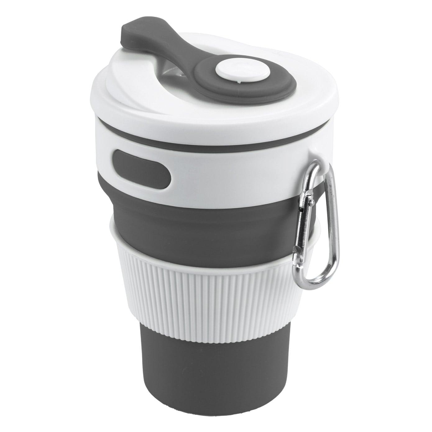 Faltbarer Silikon Coffee-to-go-Becher, 2er Set Faltbarer Silikon Coffee-to-go-Becher, 2er Set
