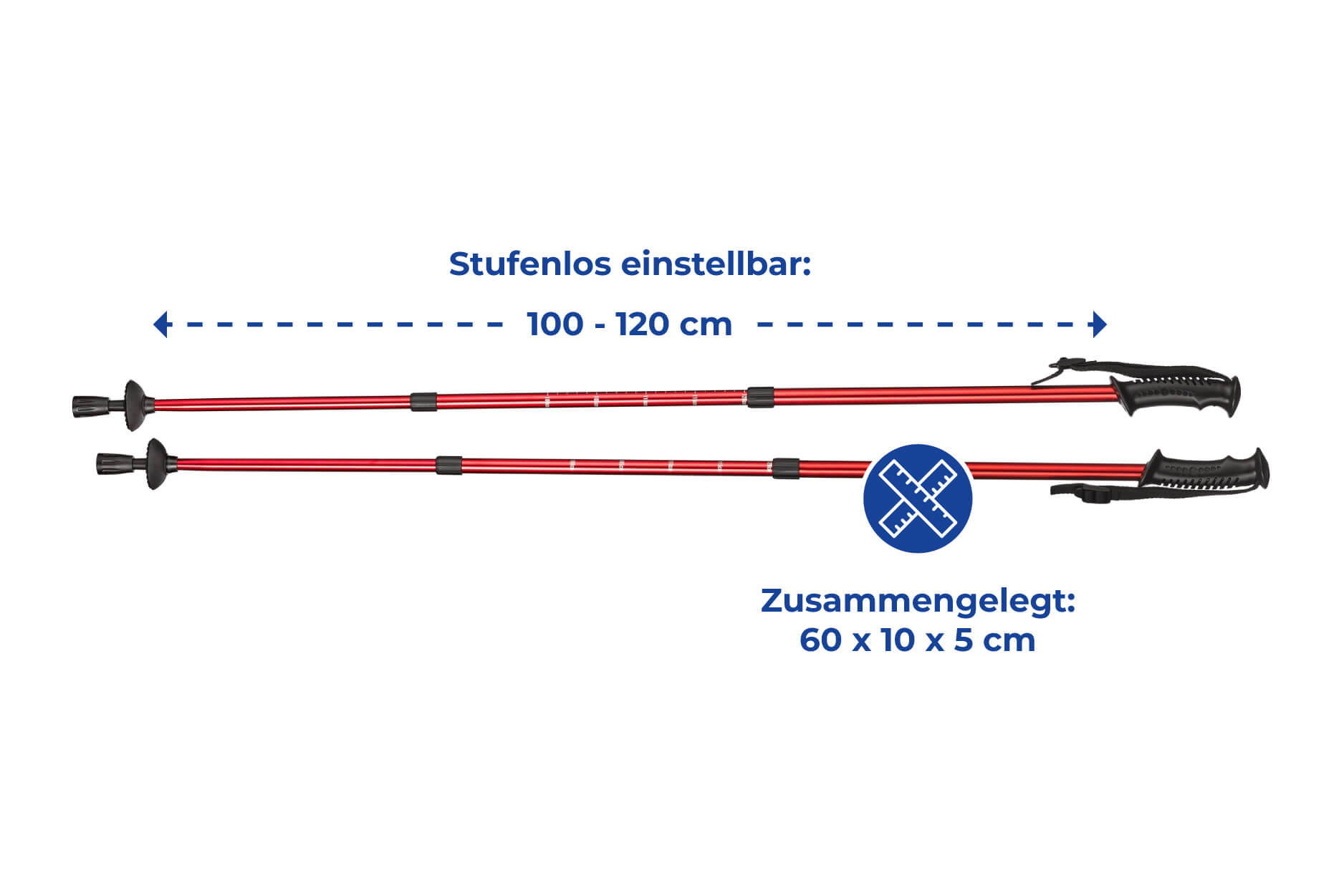 Trekkingstöcke Teleskop