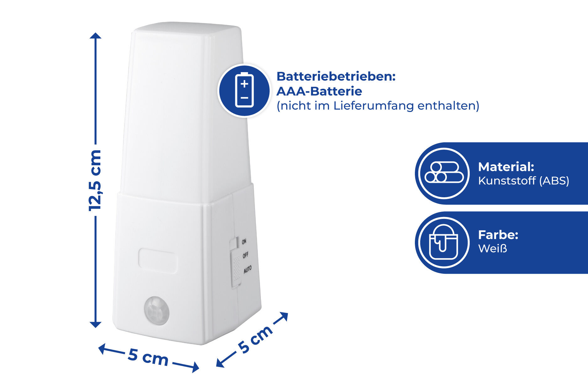 LED Nachtlicht mit Bewegungssensor 2er