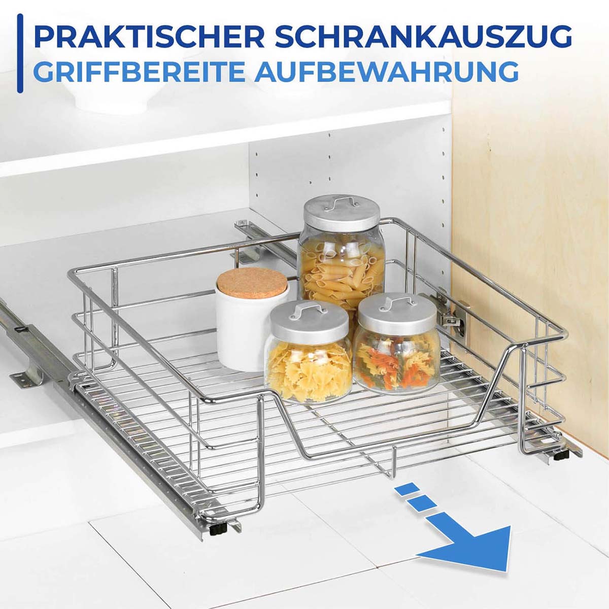 Schrankauszug Midi, ausziehbare Ablage Schrankauszug Midi, ausziehbare Ablage