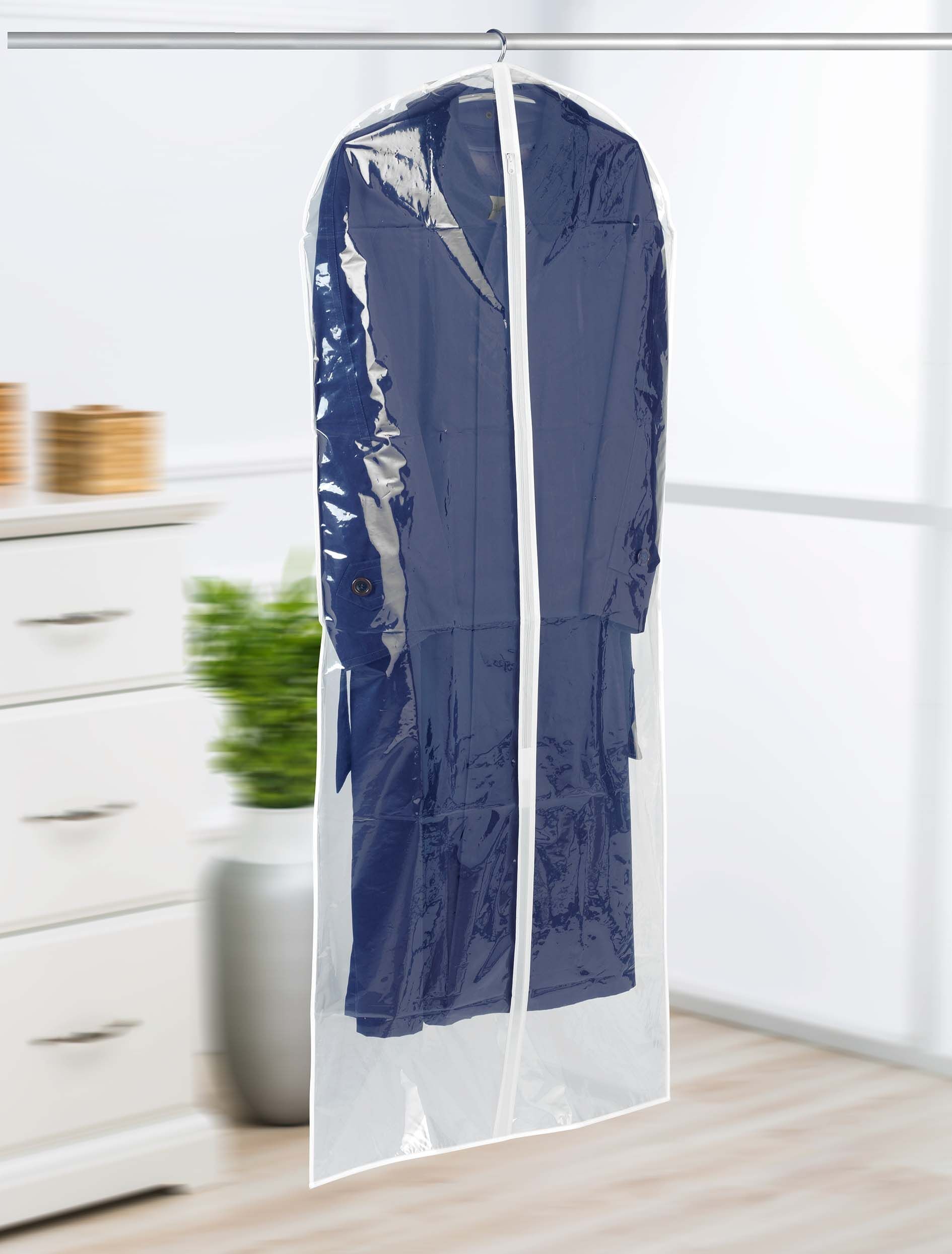 Kleidersack transparent 60 x 150 cm 2er Set