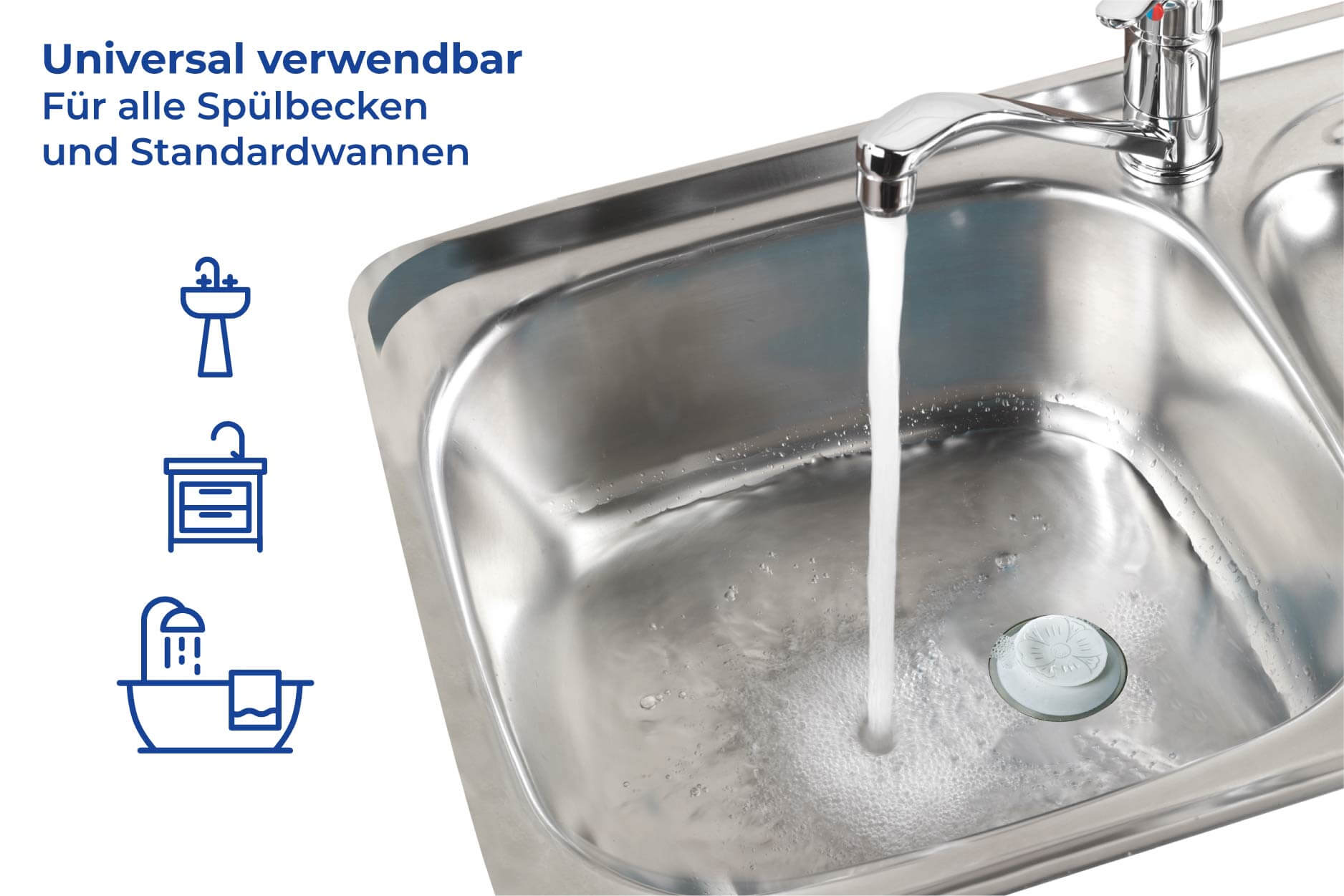 Abfluss-Stöpsel, für alle handelsüblichen Abflüsse Abfluss-Stöpsel, für alle handelsüblichen Abflüsse