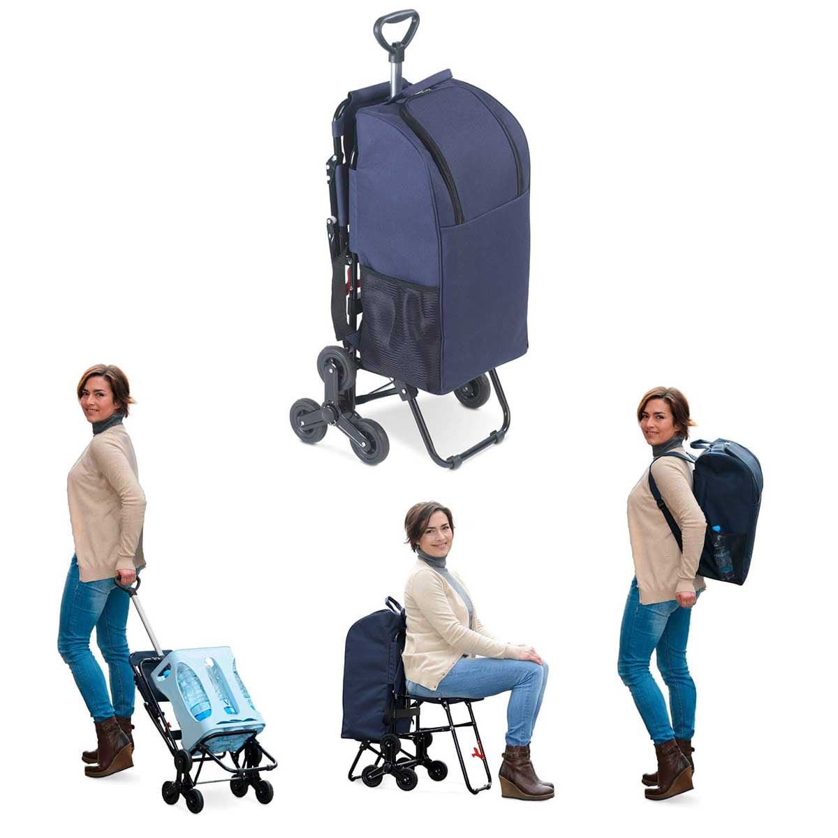 Einkaufstrolley mit Sitz Einkaufstrolley mit Sitz