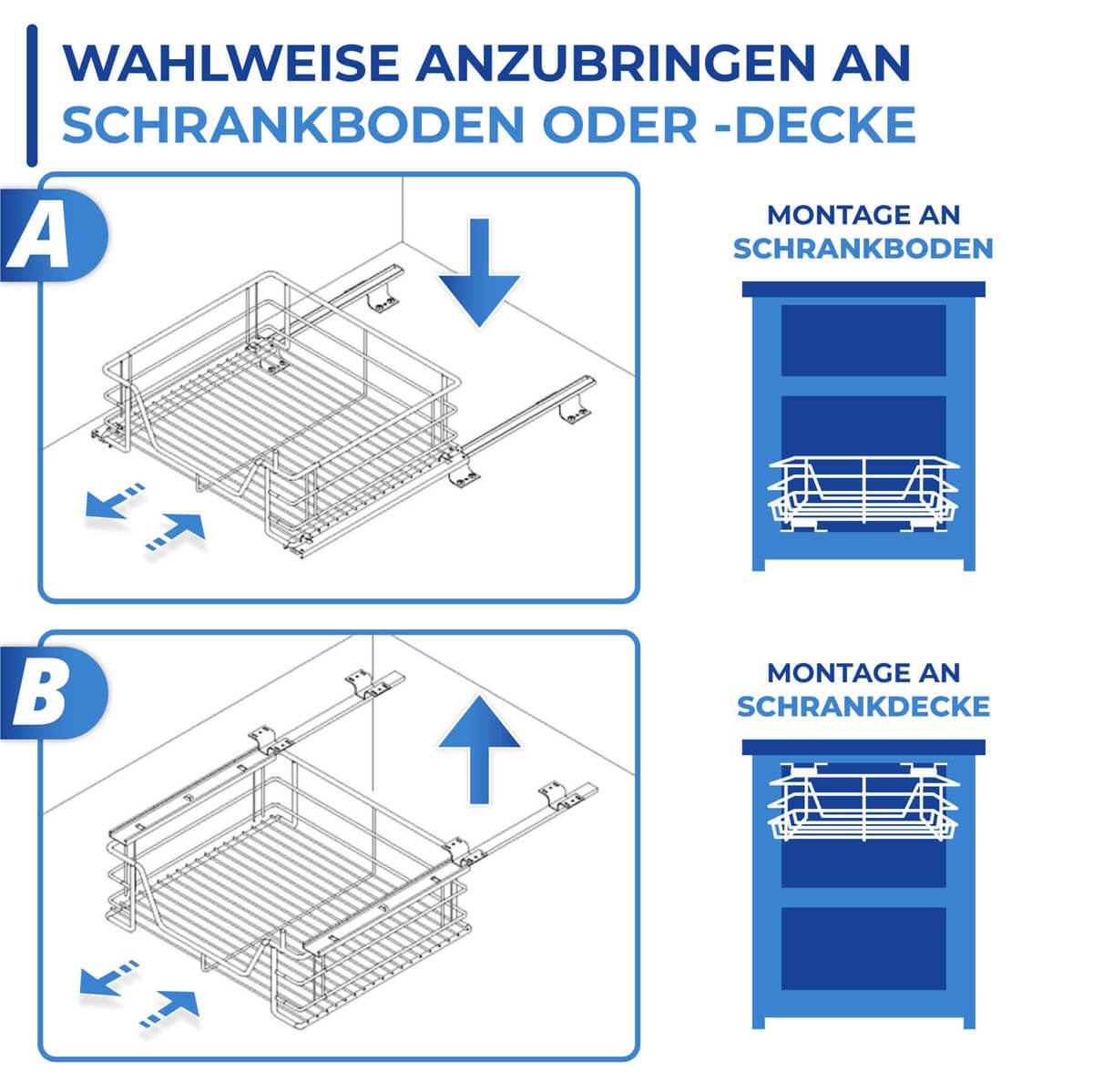 WENKO System-sliding cupboard element Maxi - pull-out shelf, Steel, 50 x 23 x 50 cm, Chrome WENKO System-sliding cupboard element Maxi - pull-out shelf, Steel, 50 x 23 x 50 cm, Chrome