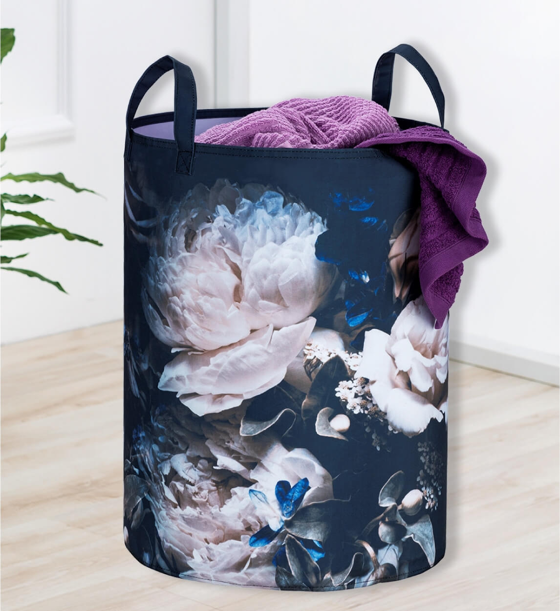 Wäschesammler Pfingstrose, Polyester, 55 L Wäschesammler Pfingstrose, Polyester, 55 L