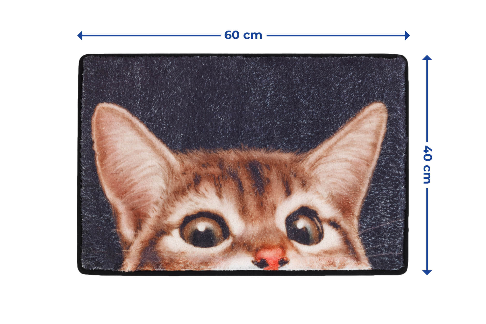 Fußmatte Katzenmotiv, 60 x 40 cm