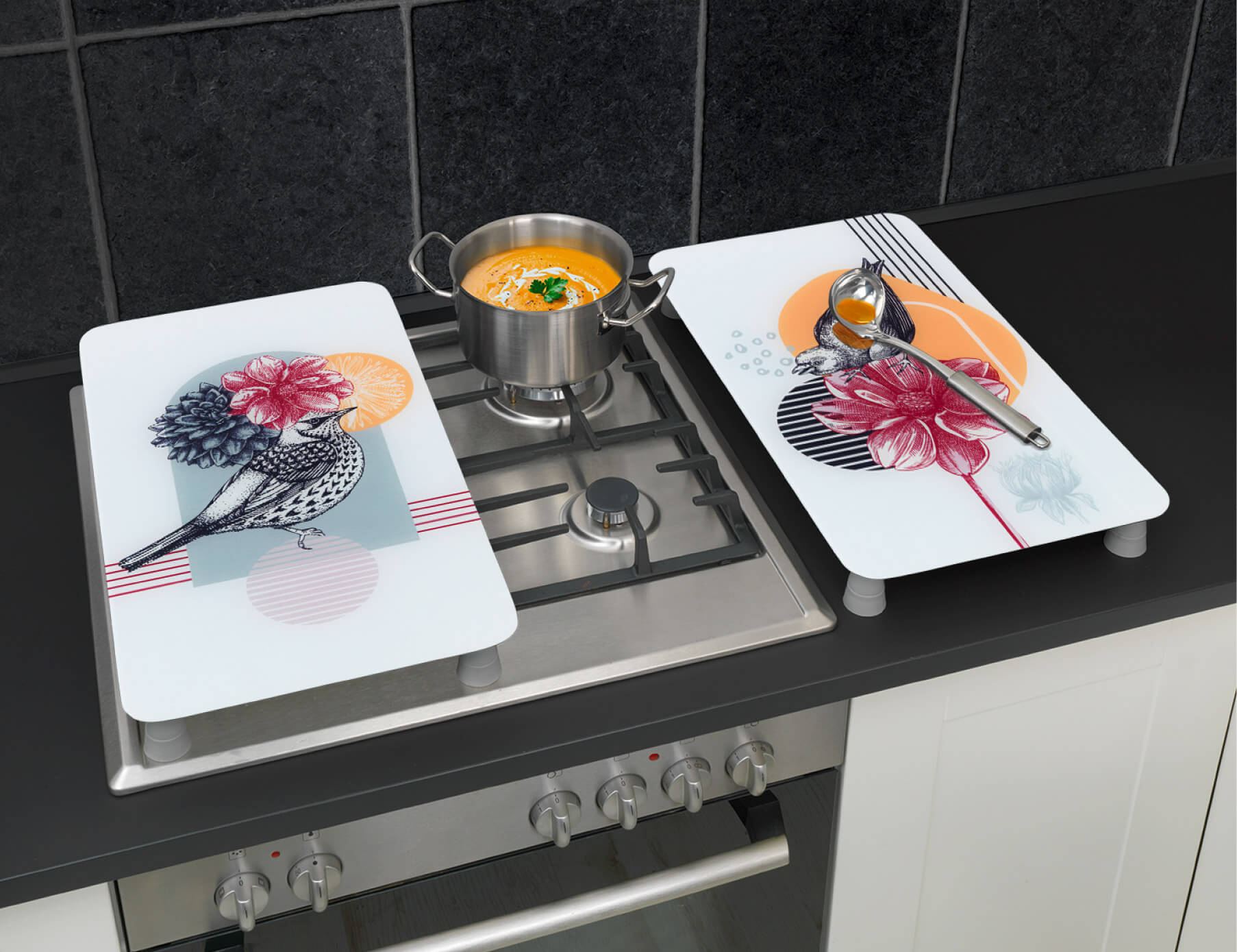Abdeckplatte Universal 2er VOGELGEZWITSCHER