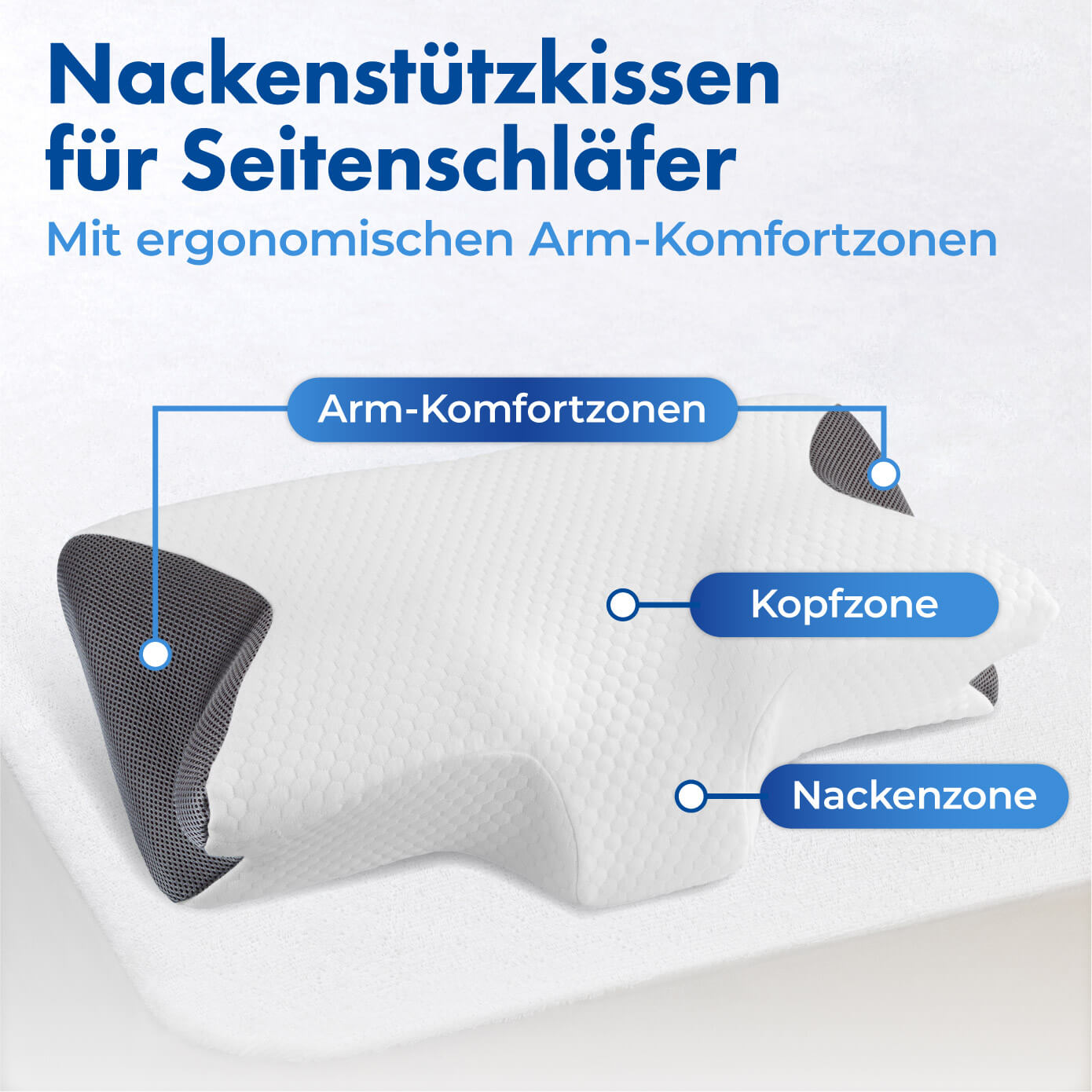 Seitenschläfer-Nackenstützkissen Visco Seitenschläfer-Nackenstützkissen Visco
