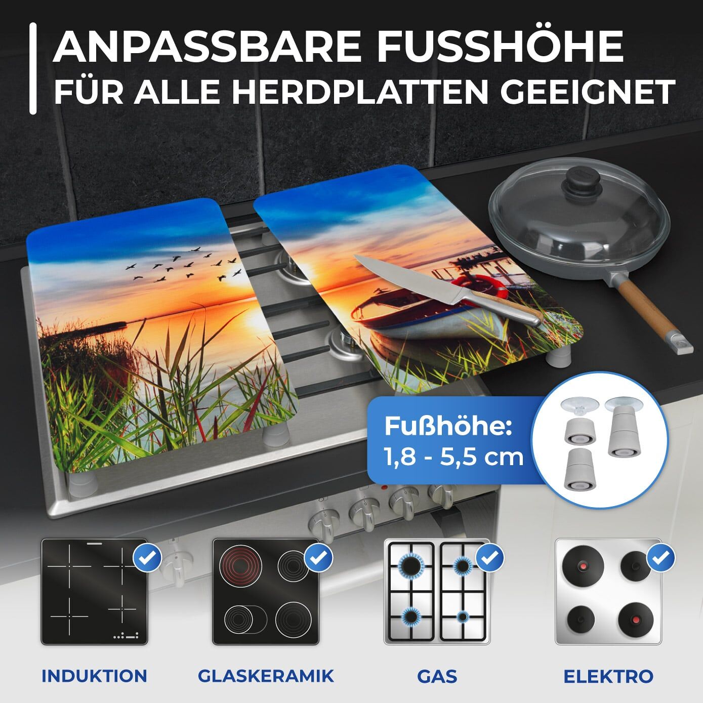 Abdeckplatte Universal 2er IDYLLE AM SEE