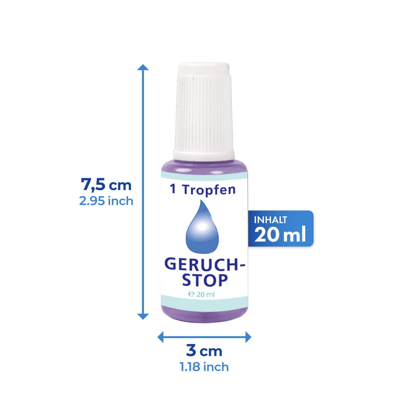 1-Tropfen Geruch-STOP 20 ml, 5er Set