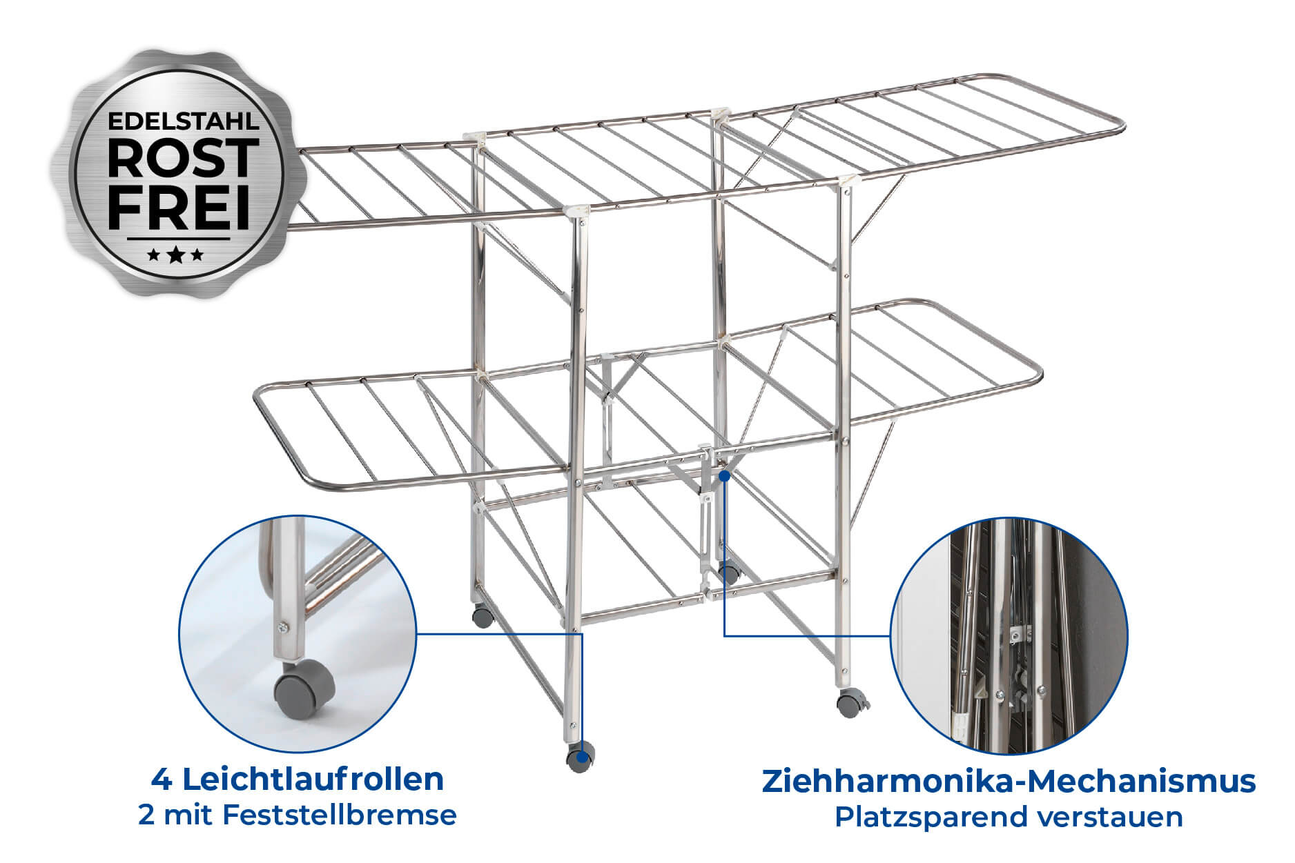 Wäschetrockner Edelstahl MOBIL