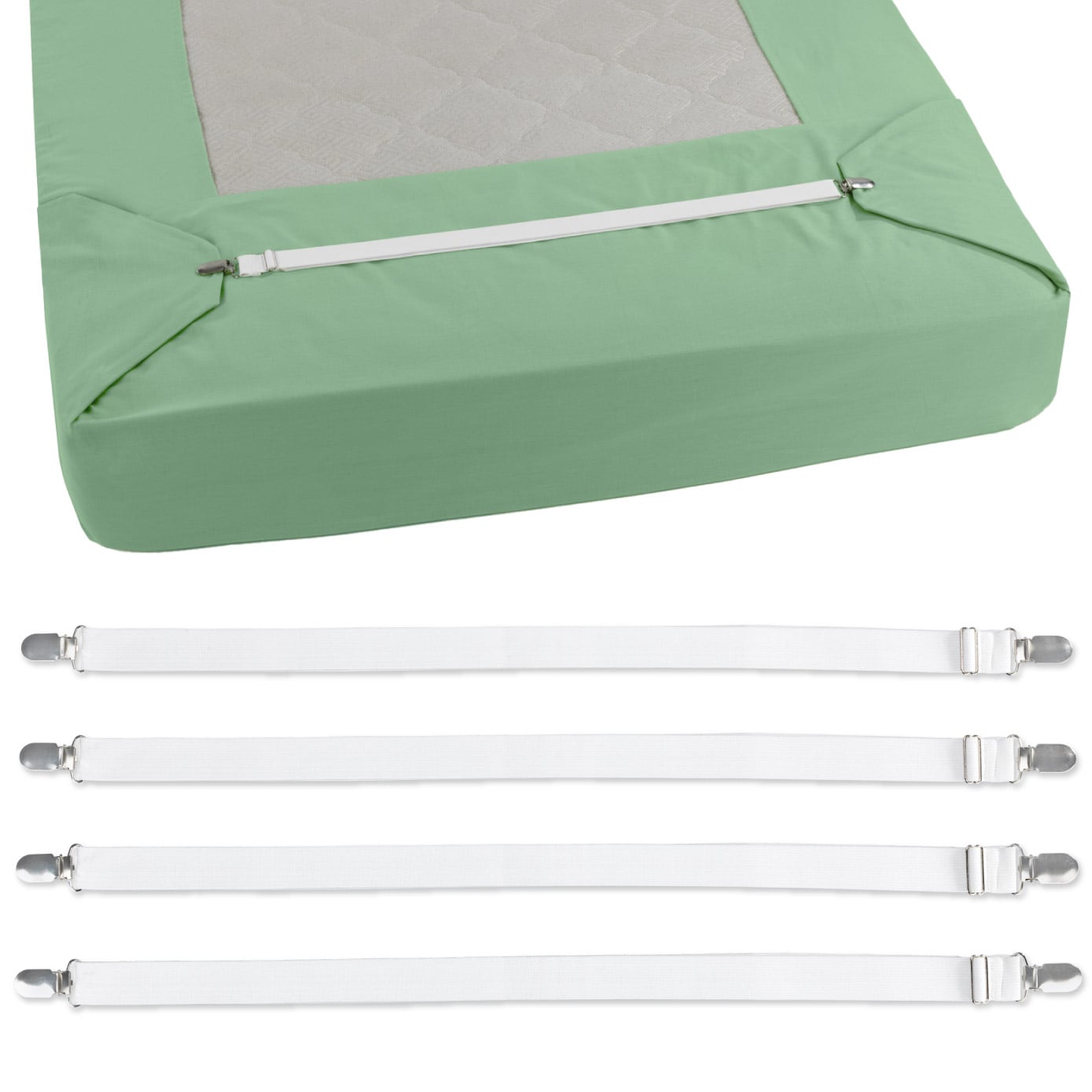 Betttuchspanner verstellbar 4er