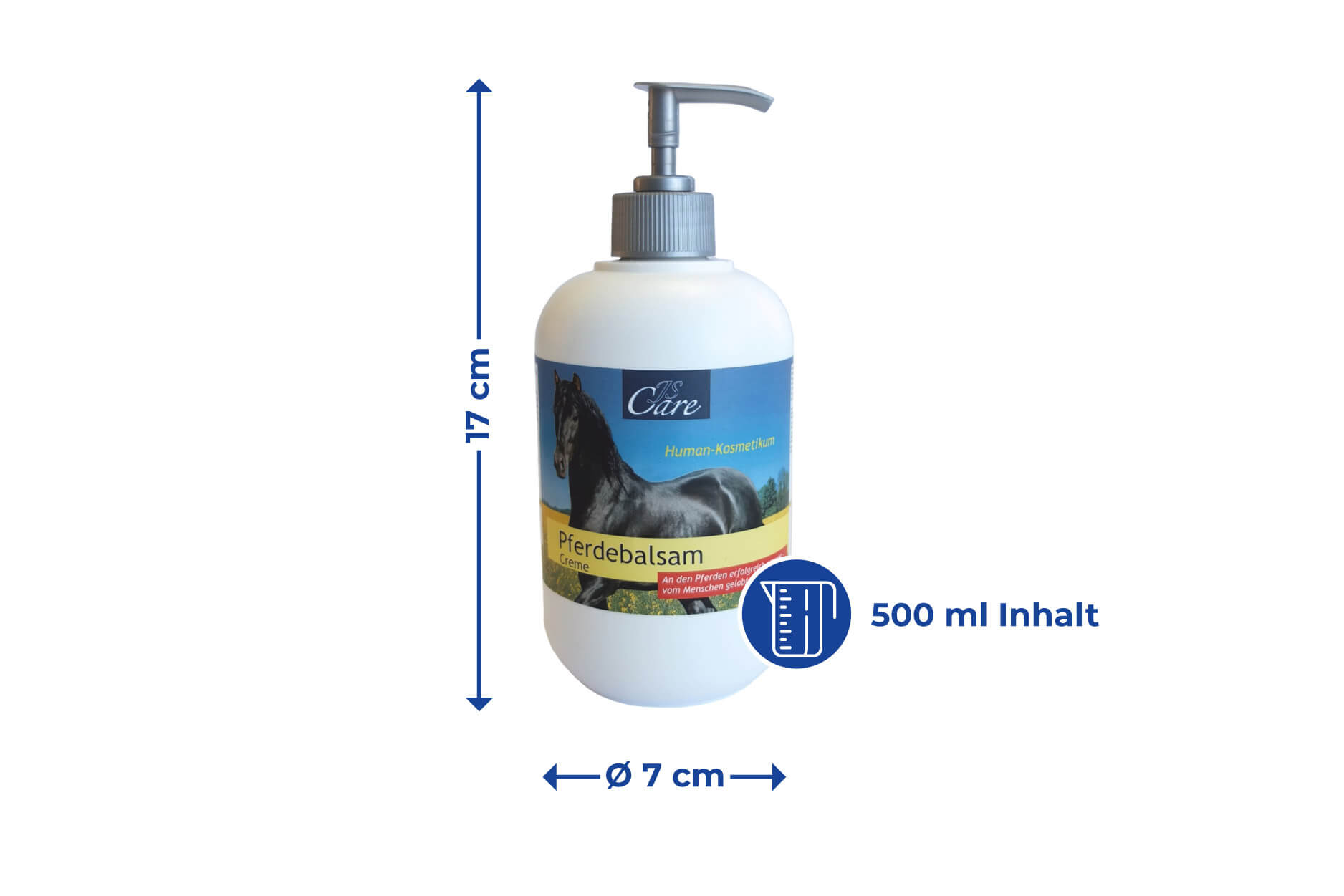 JS Care Pferdebalsam Pumpflasche, 500 ml