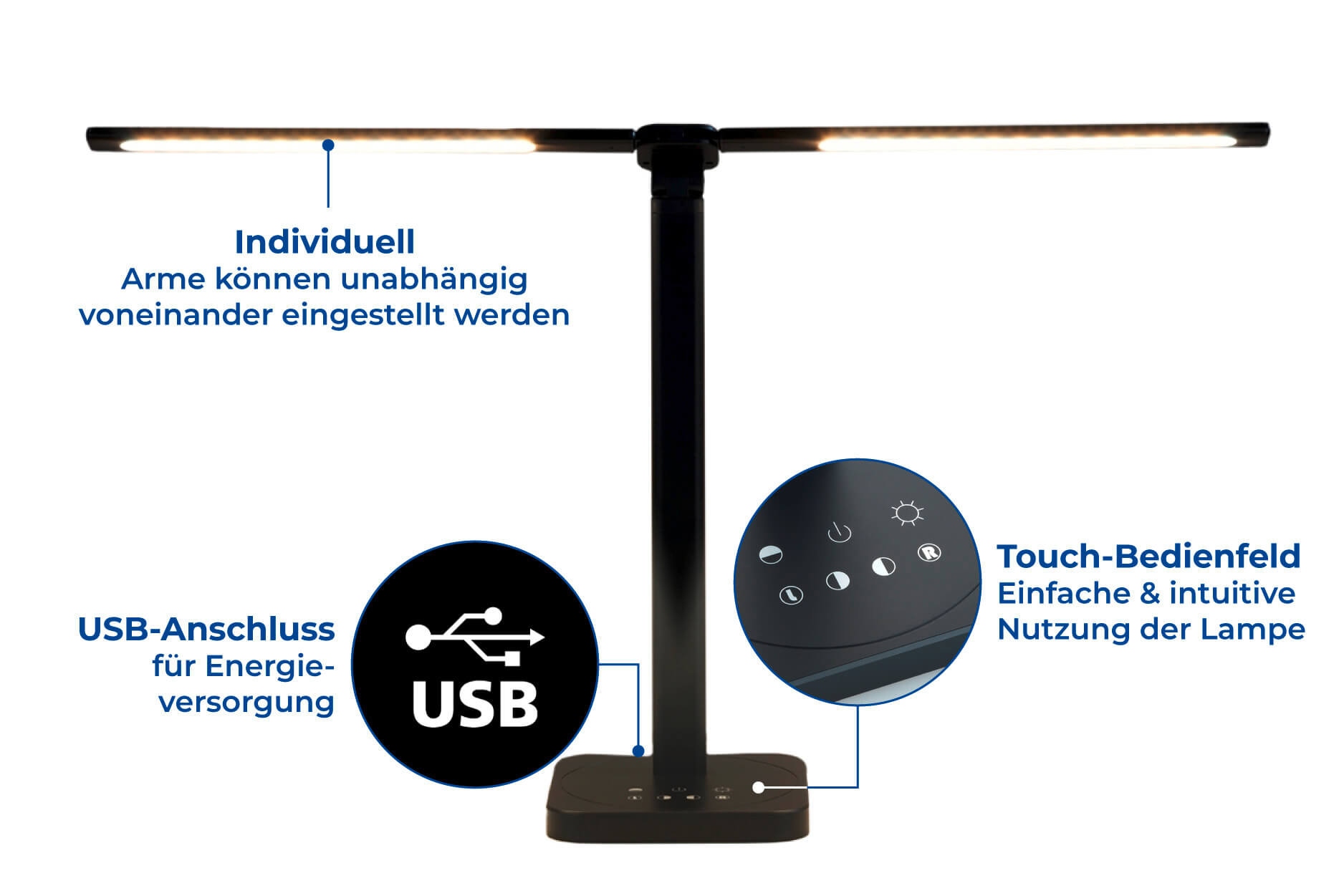LED-Lampe Flexi Arms