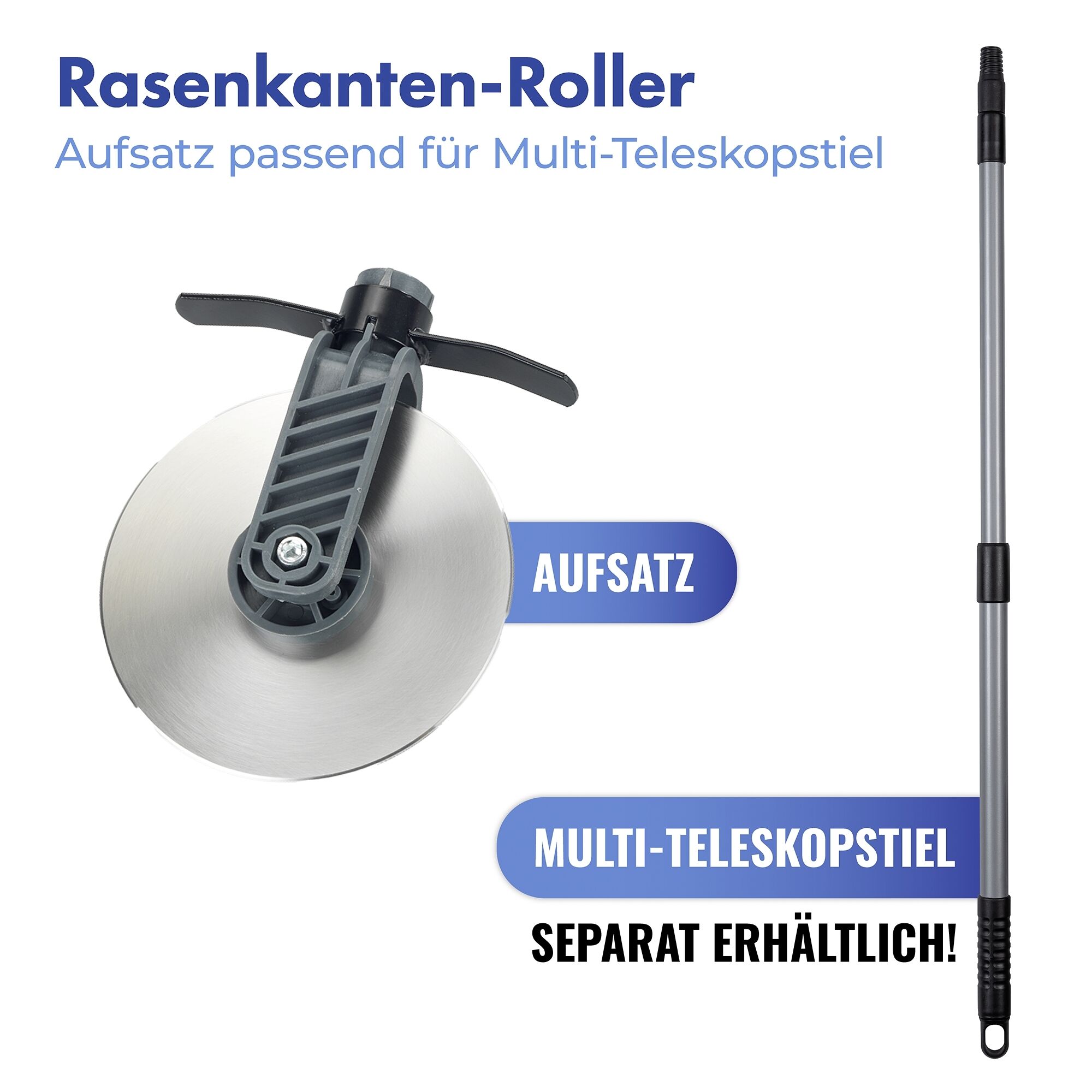 Rasenkantenroller CUT für Teleskopstiel